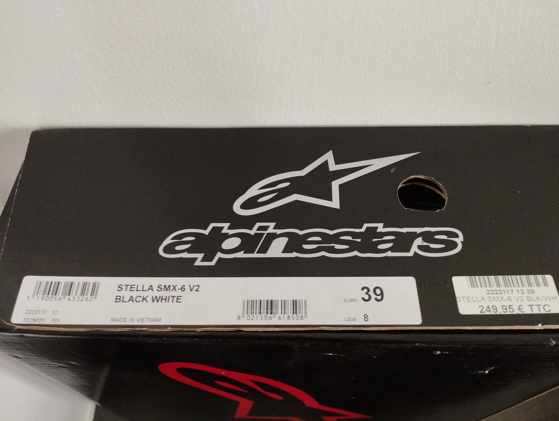 Botte de moto cuir noir femme taille 39 Alpinstar neuve — photo 5/5