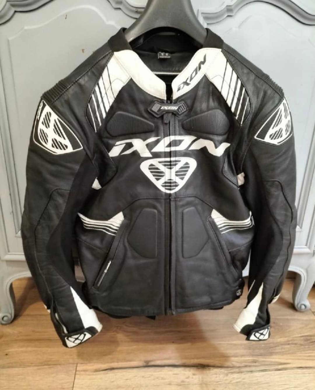 Blouson moto cuir noir homme taille S - IXON