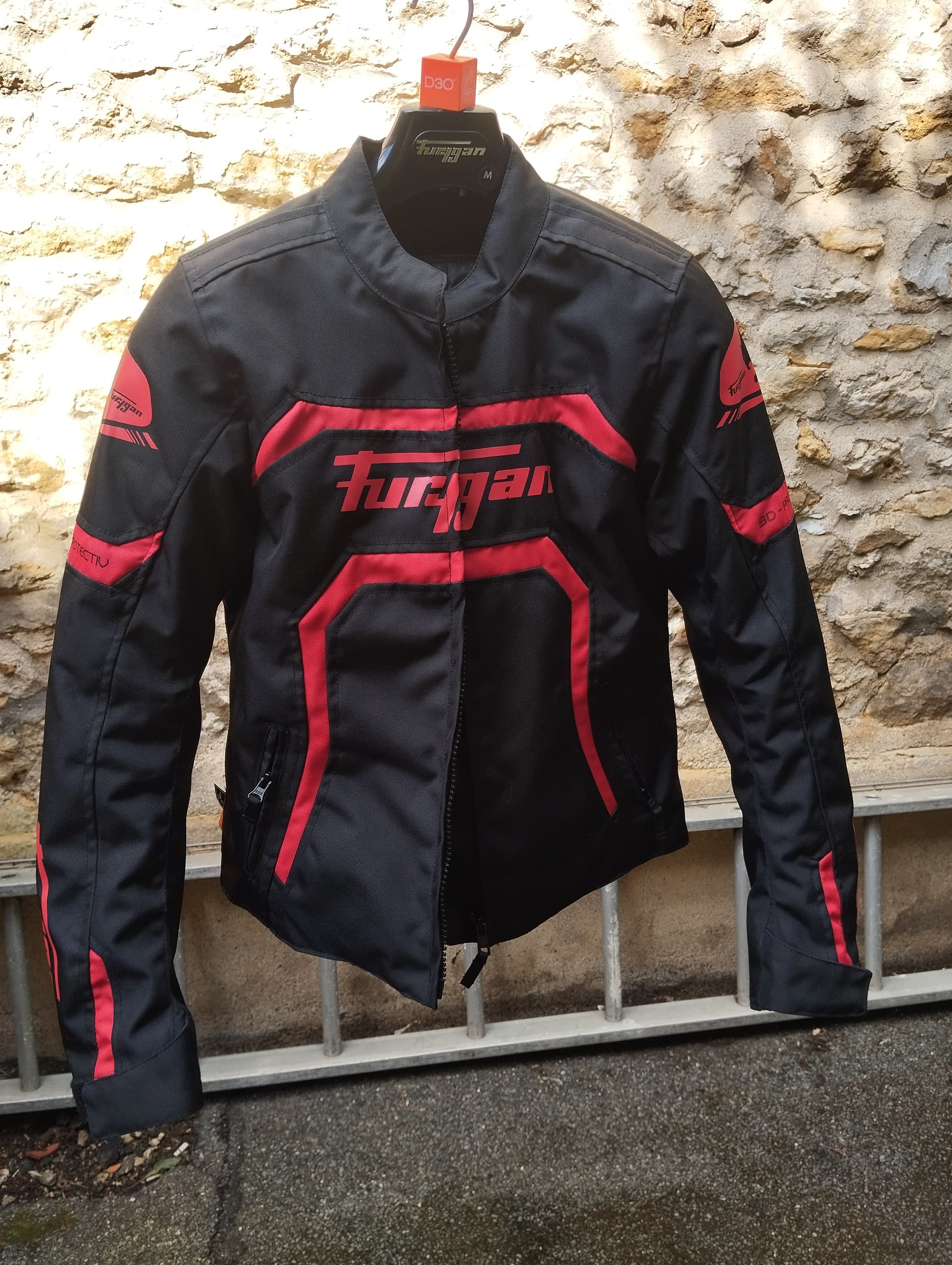 Blouson Furygan Mystic Evo rouge — photo 2/5