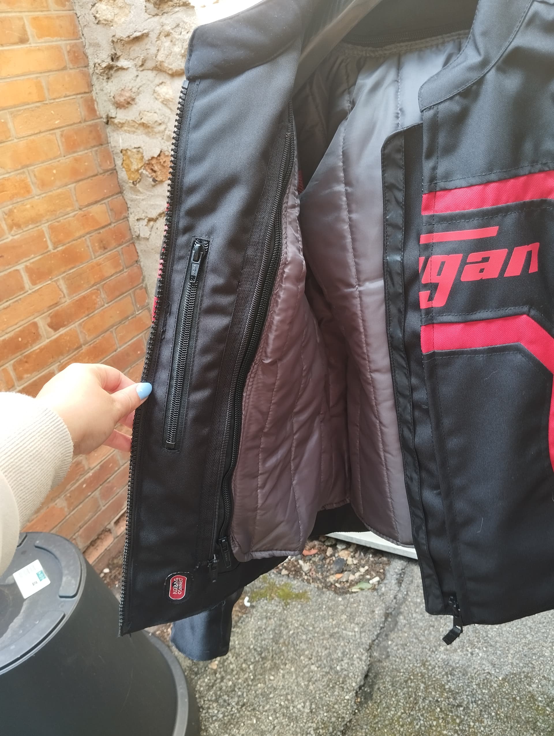 Blouson Furygan Mystic Evo rouge — photo 3/5