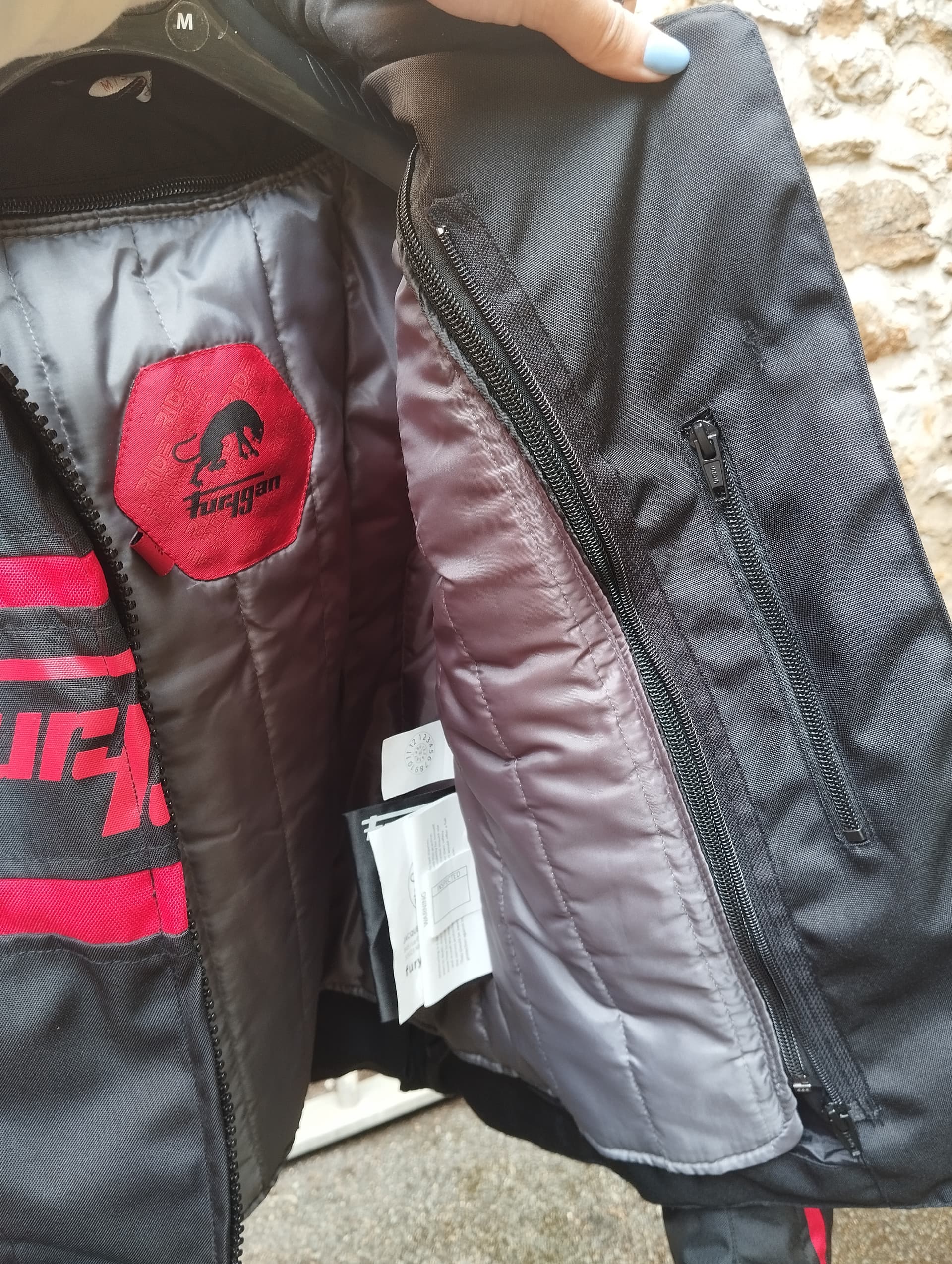 Blouson Furygan Mystic Evo rouge — photo 4/5
