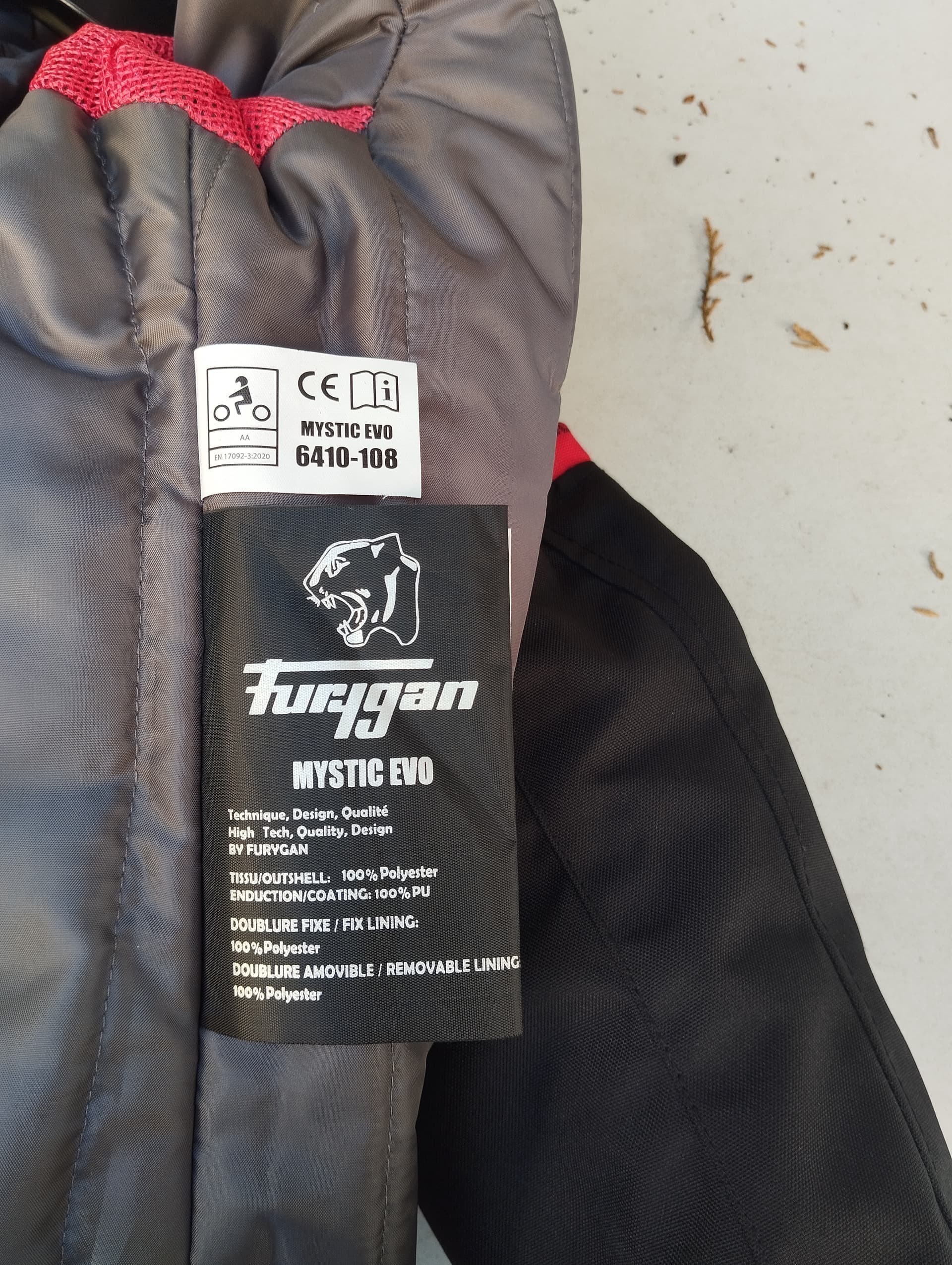 Blouson Furygan Mystic Evo rouge — photo 5/5