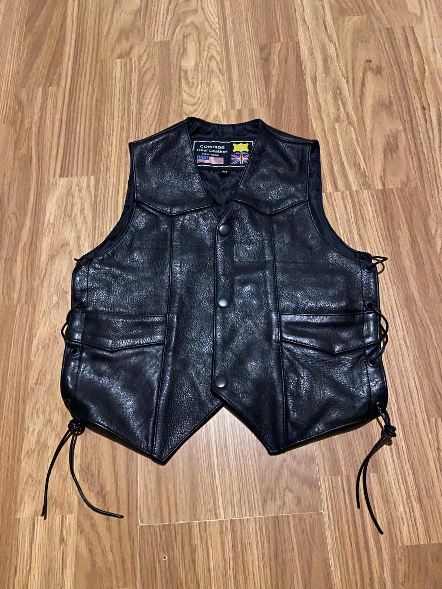 Gilet cuir enfant