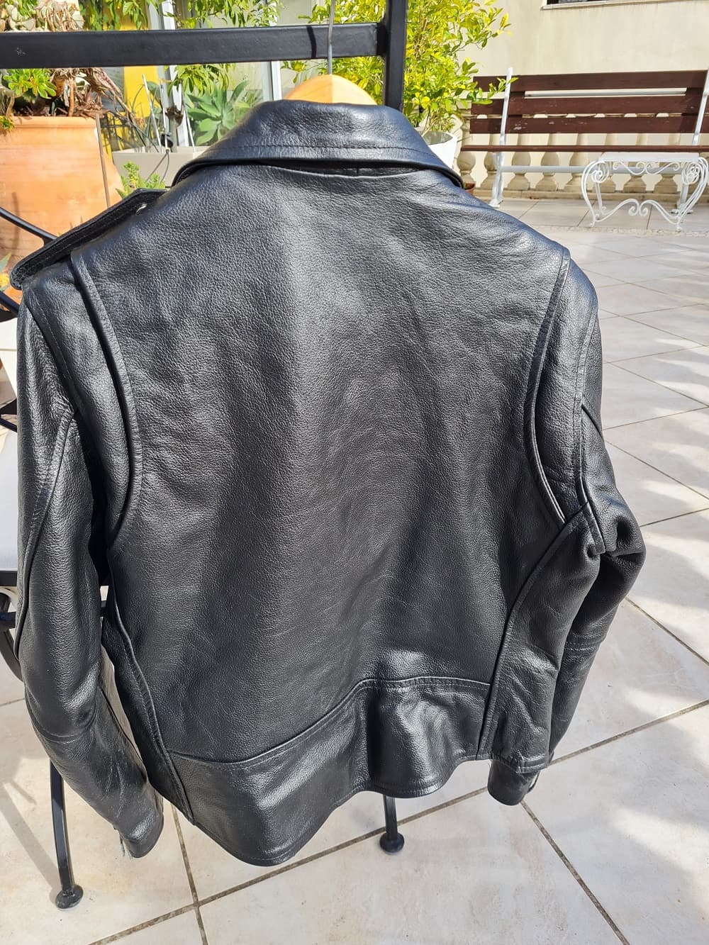 blouson cuir épais moto — photo 2/5