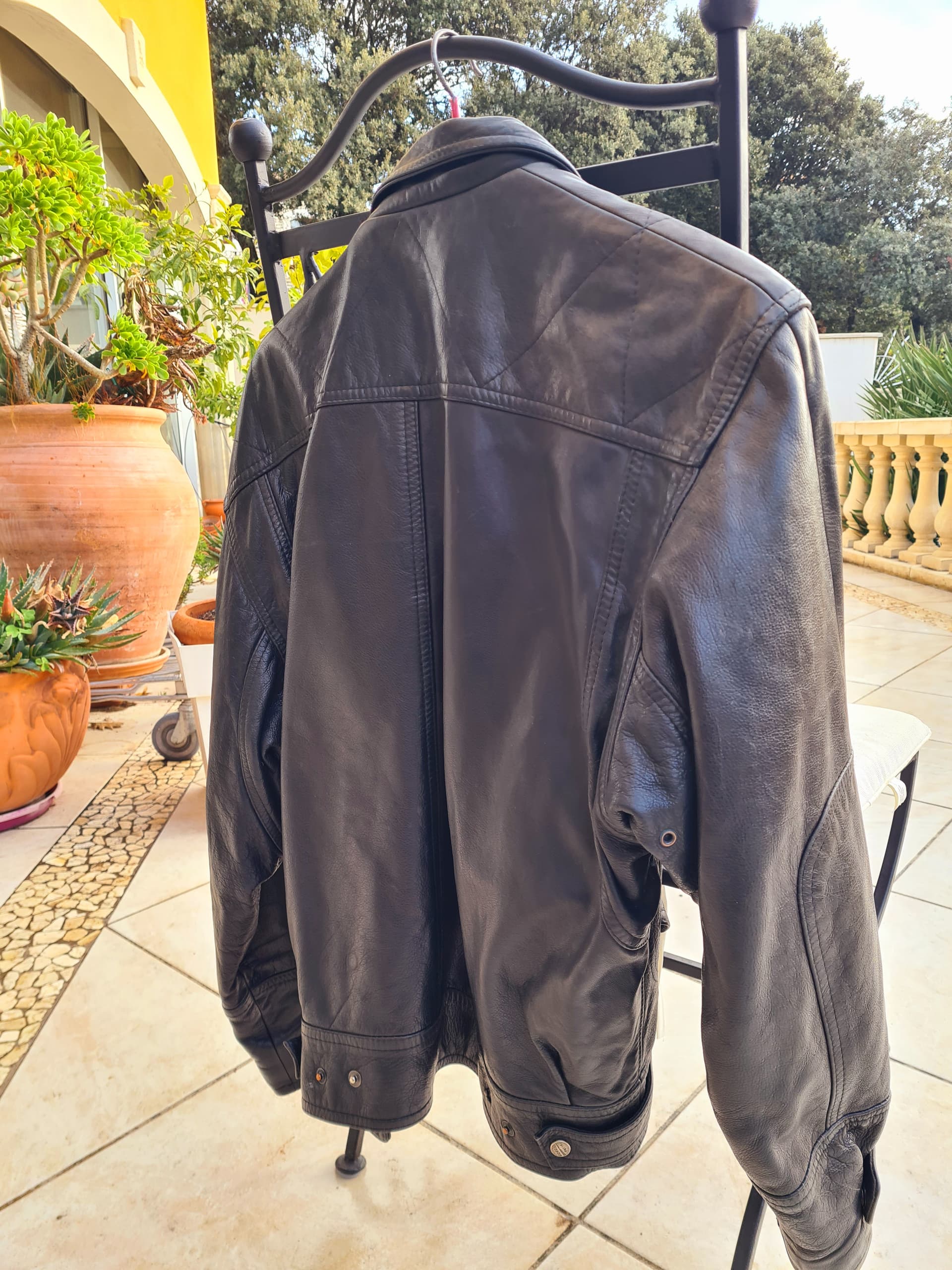 blouson cuir giorgio  t L ou XL. — photo 2/3