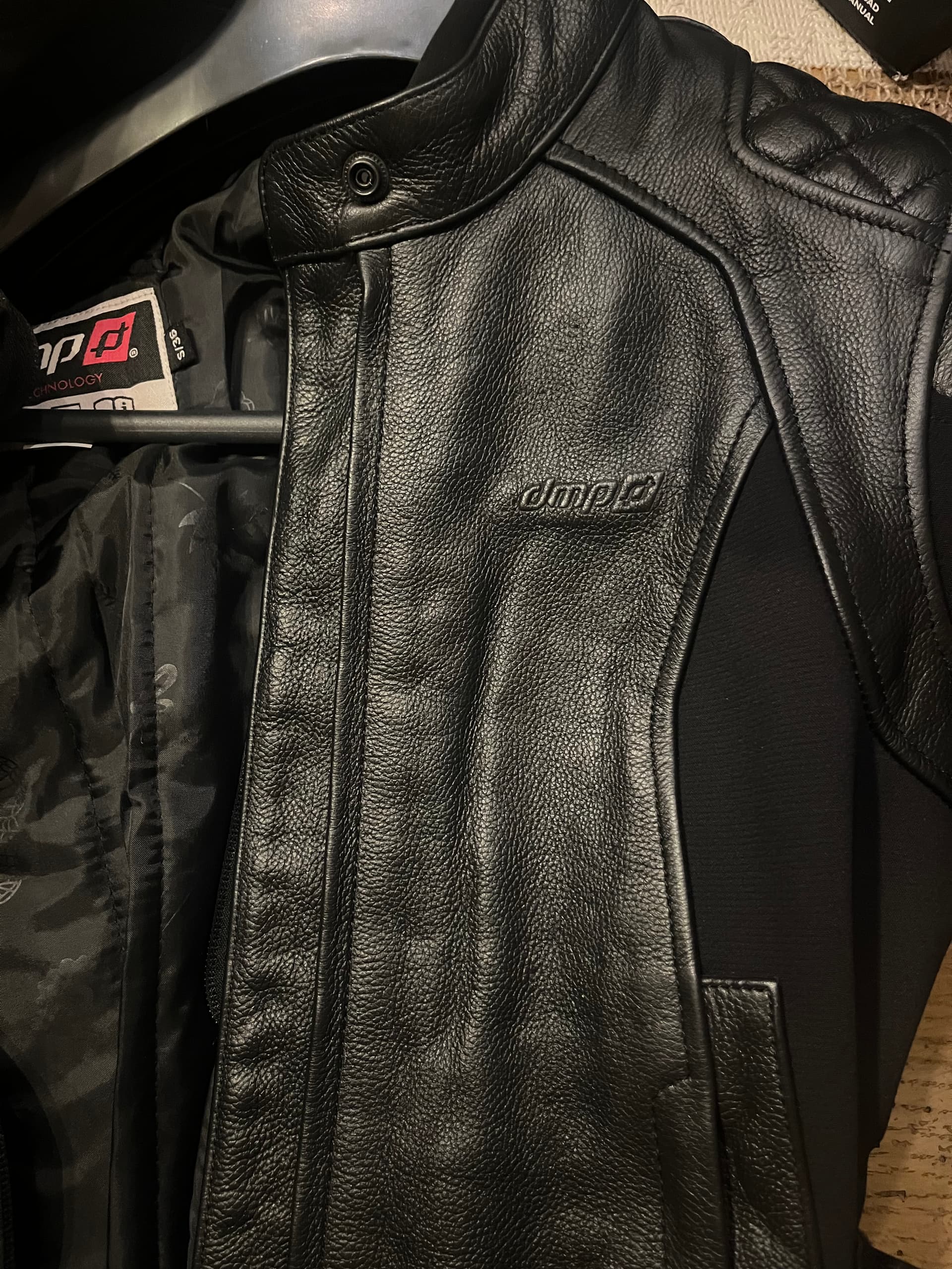 Veste moto cuir DMP — photo 3/3