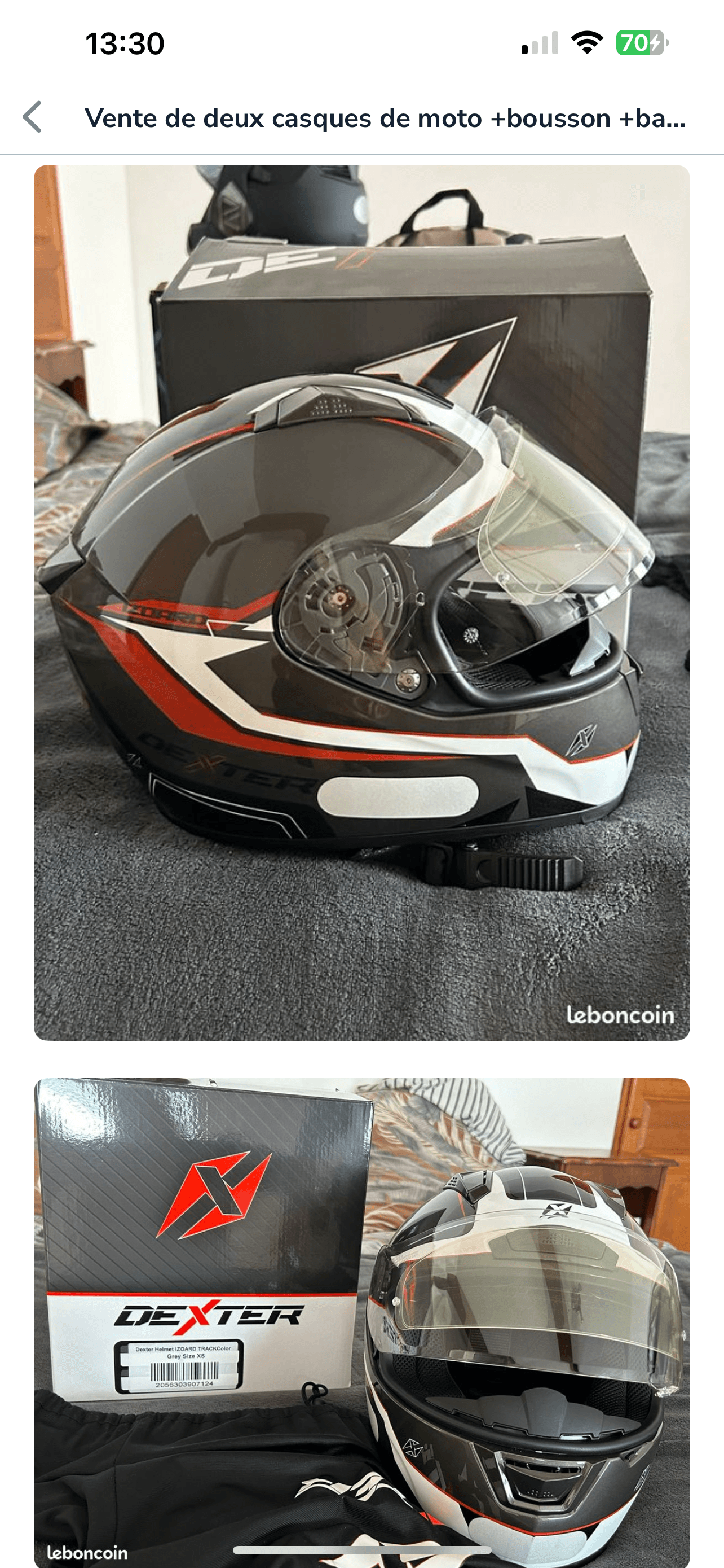 Casque LS2/et casque dexter