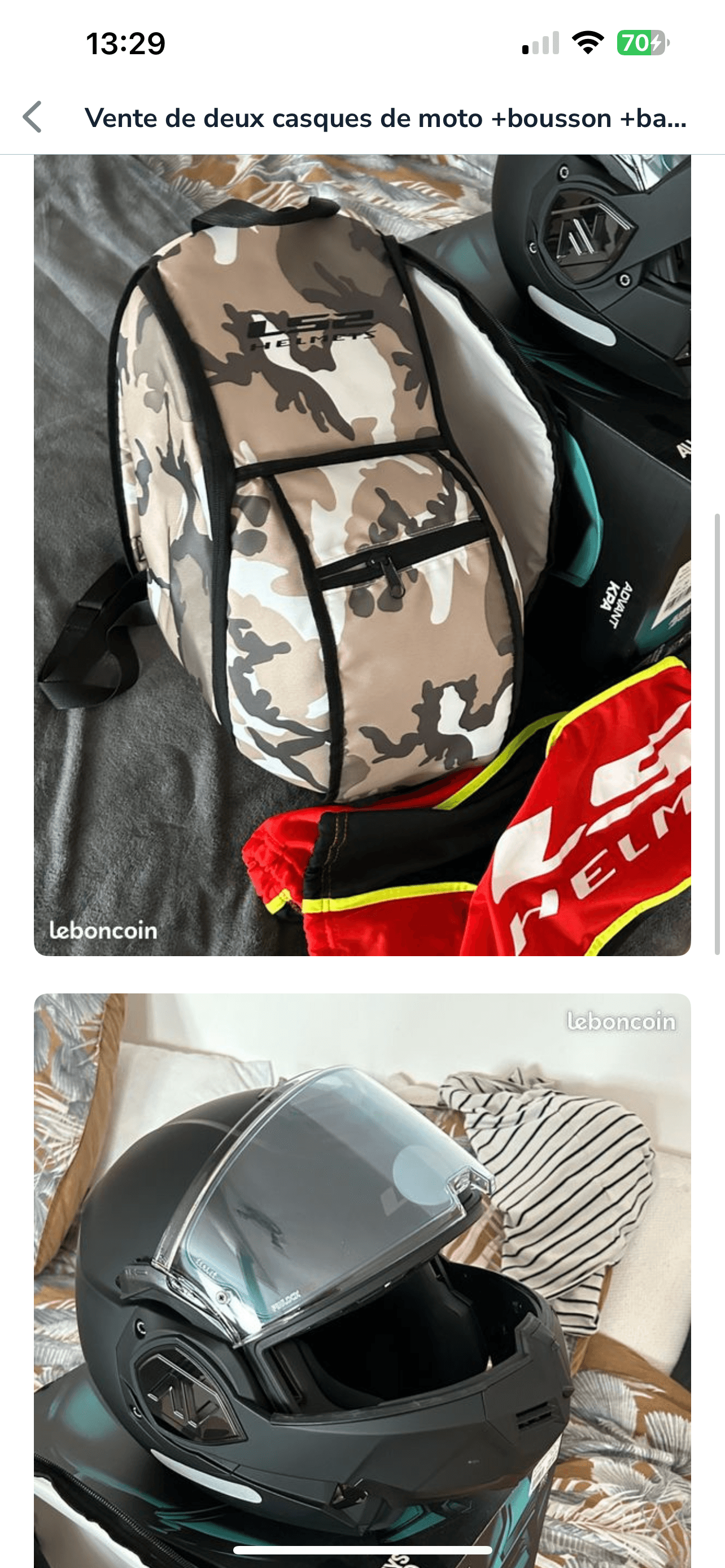 Casque LS2/et casque dexter — photo 3/4