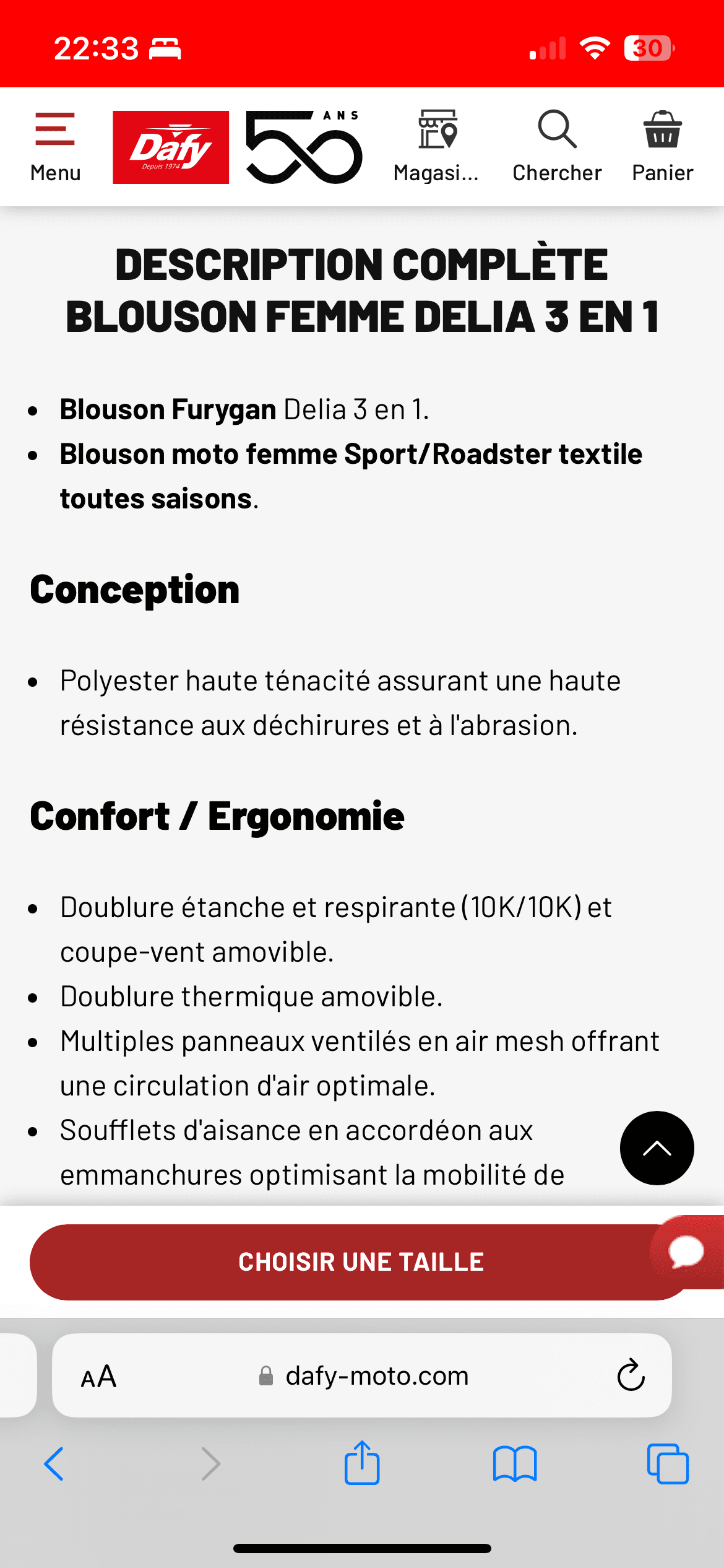 Blouson de moto femme — photo 6/7