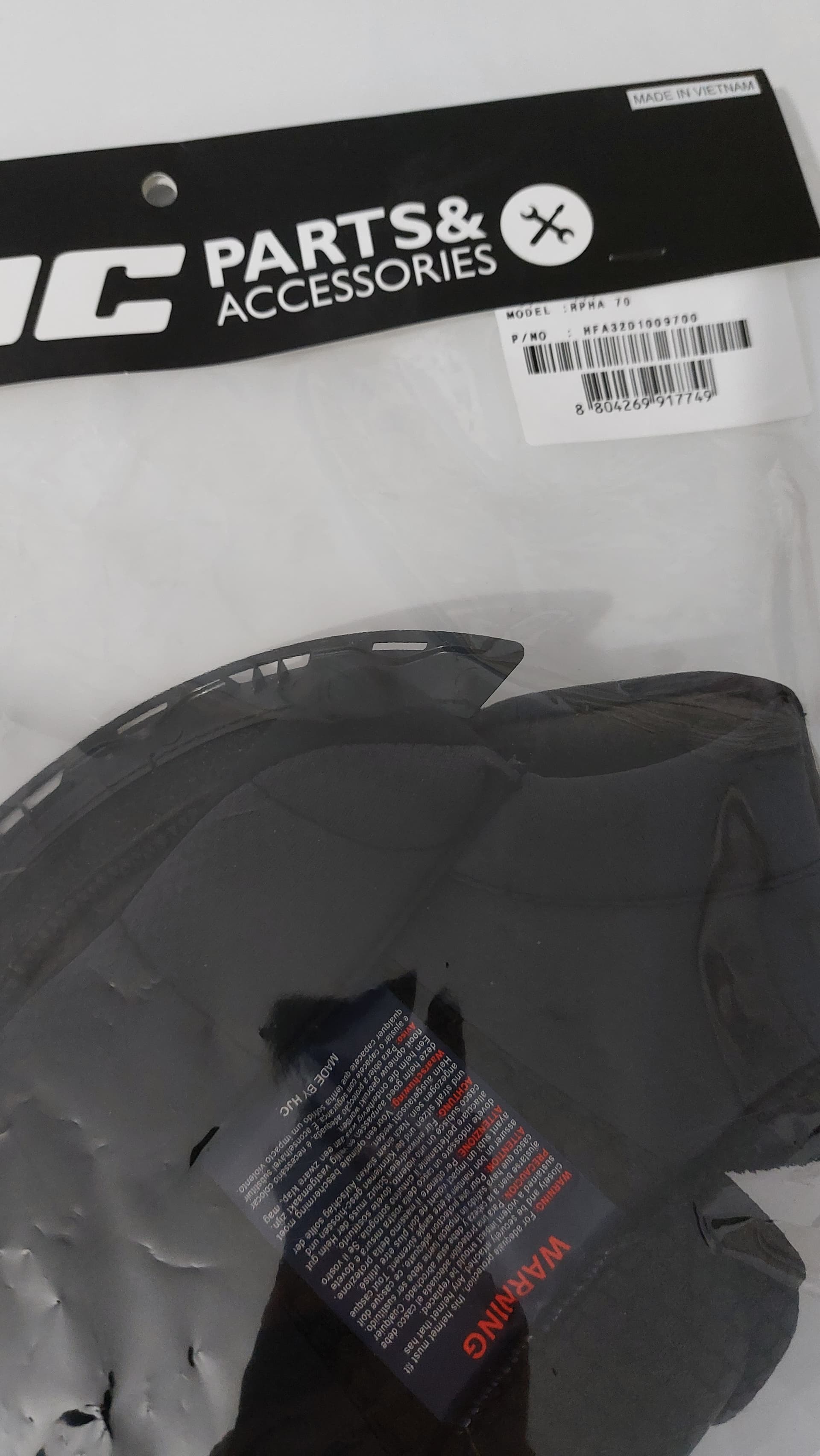 Coiffe hjc rpha 70