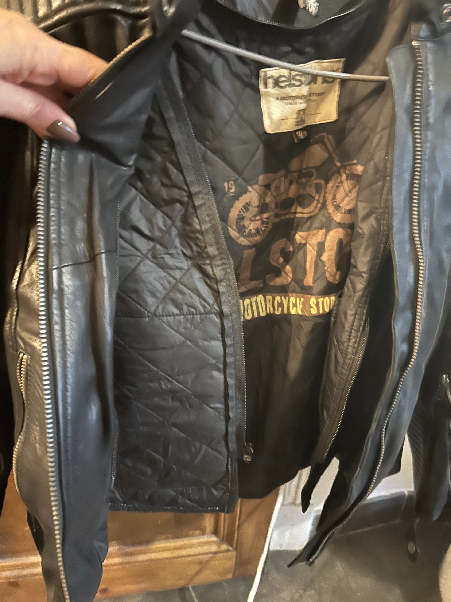 Blouson Helstons en cuir
