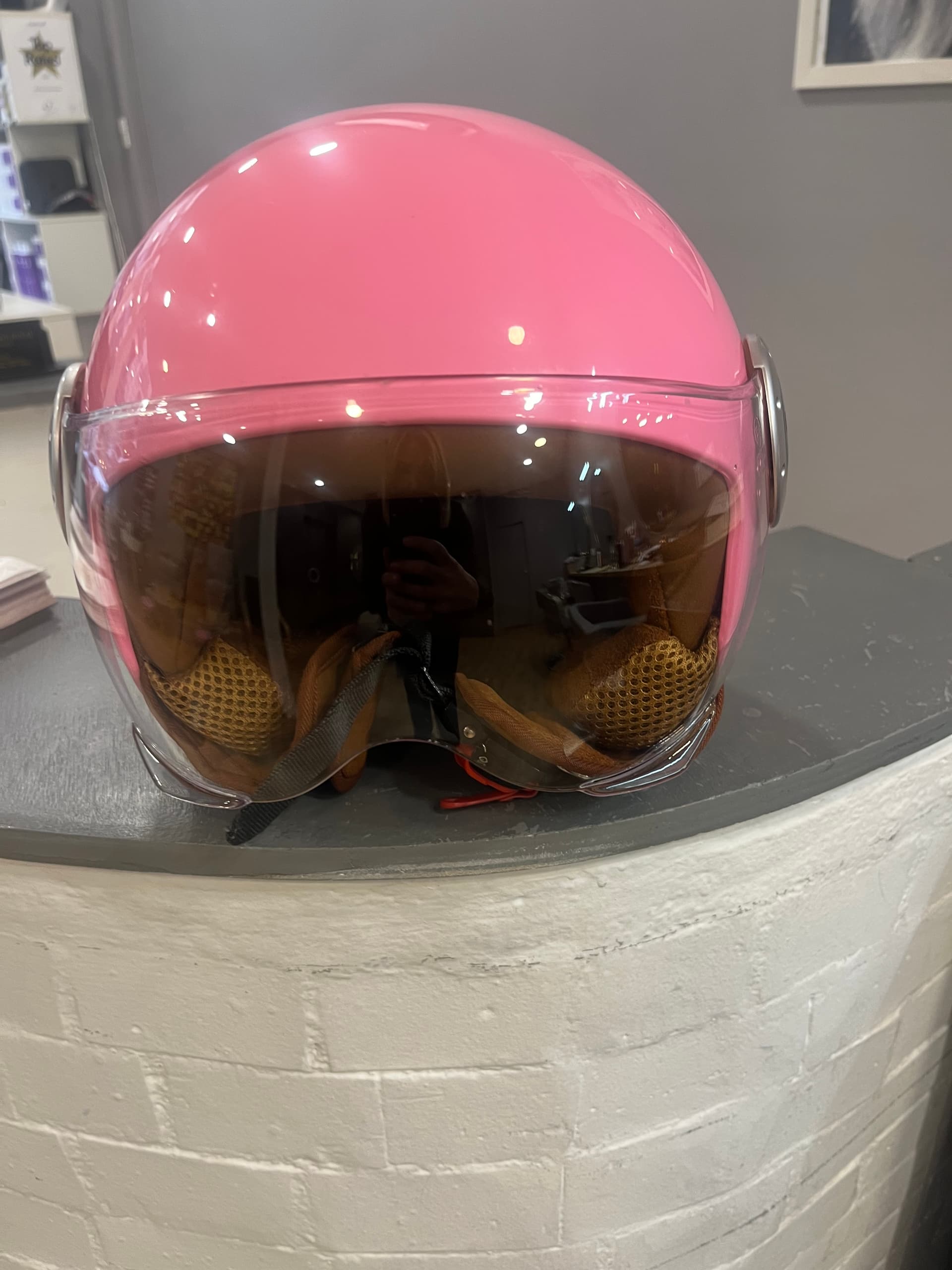 Casque moto rose — photo 3/5