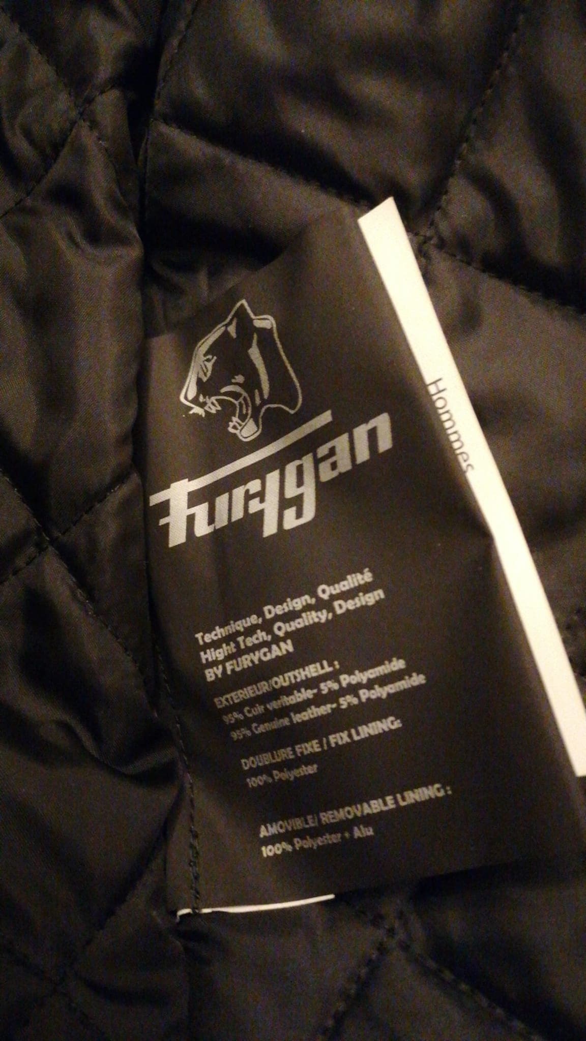 Veste de moto Furigan noire - Taille XL - 46/48 — photo 3/3