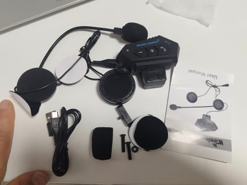 Top Micro Casque Moto Bluetooth 5.0 appele mains libres stéréo écouteurs Antibruit Bluetooth