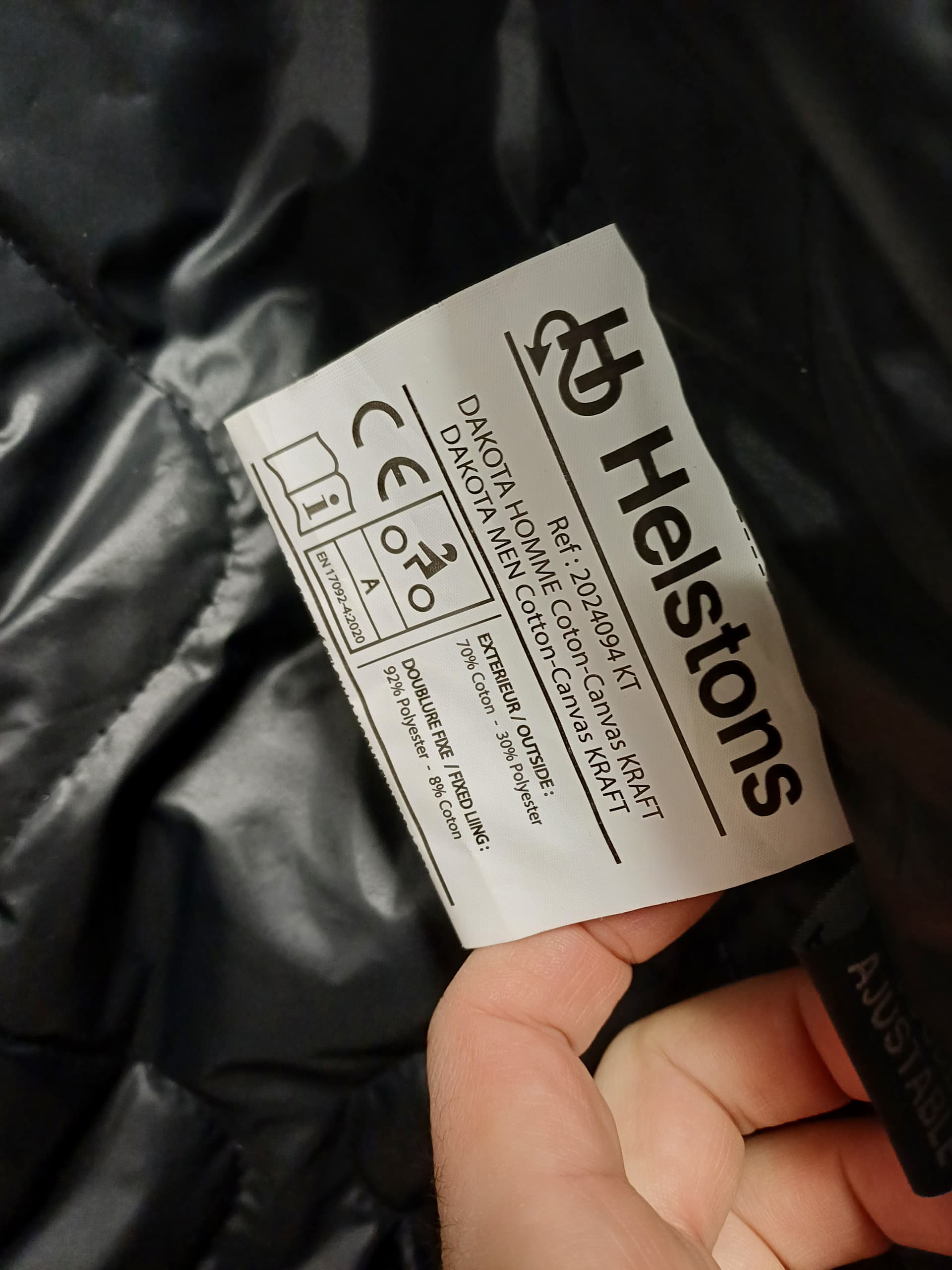 Veste Helston Dakota Canvas Kraft