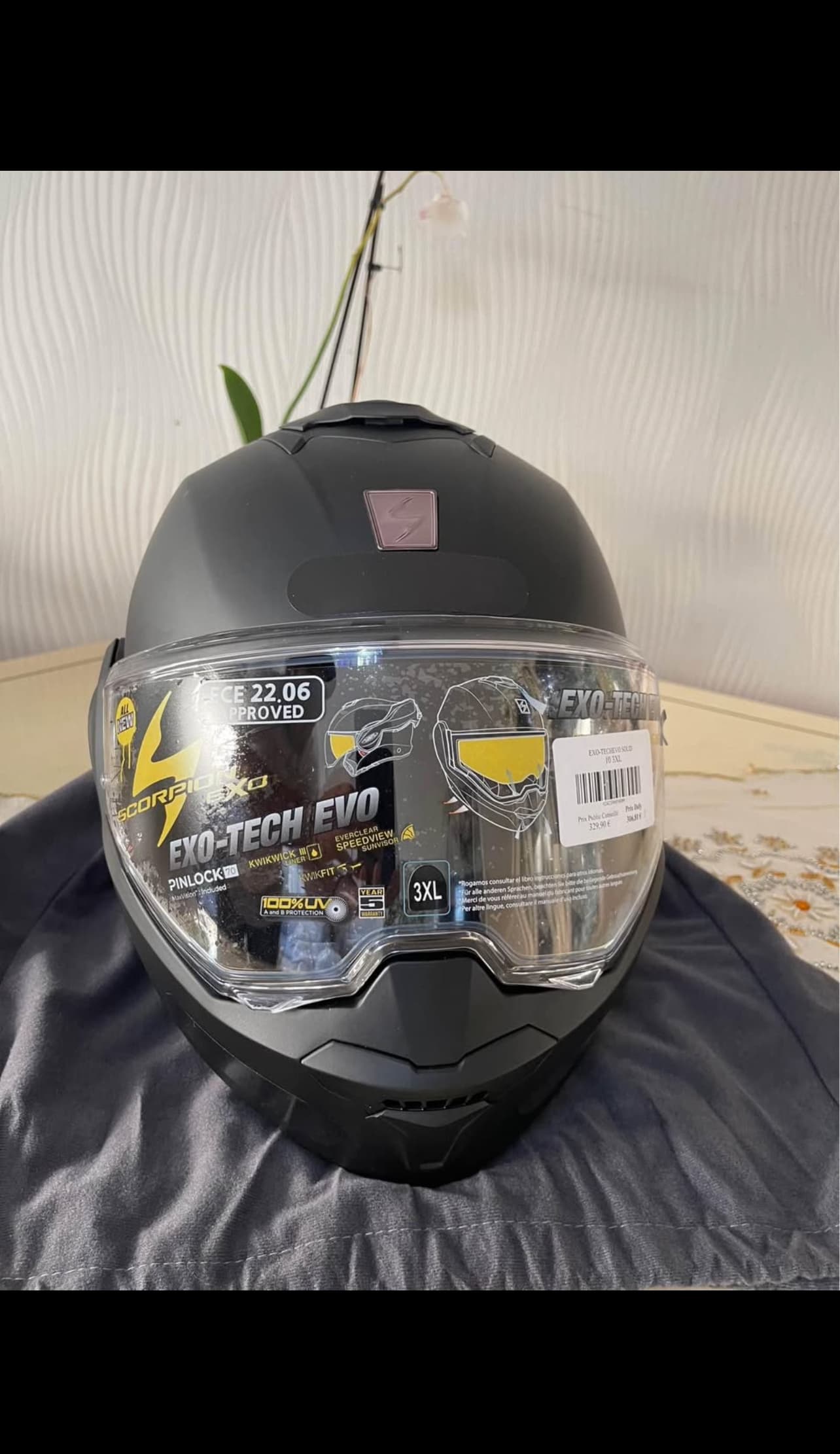 Scorpion Casque Exo-Tech Evo Solid Noir