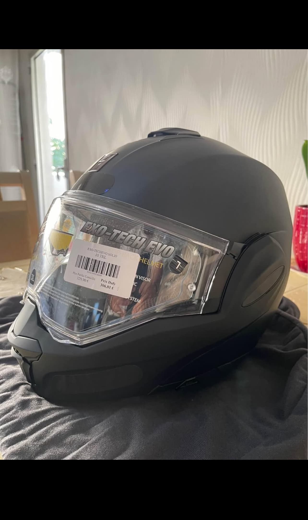 Scorpion Casque Exo-Tech Evo Solid Noir — photo 2/4