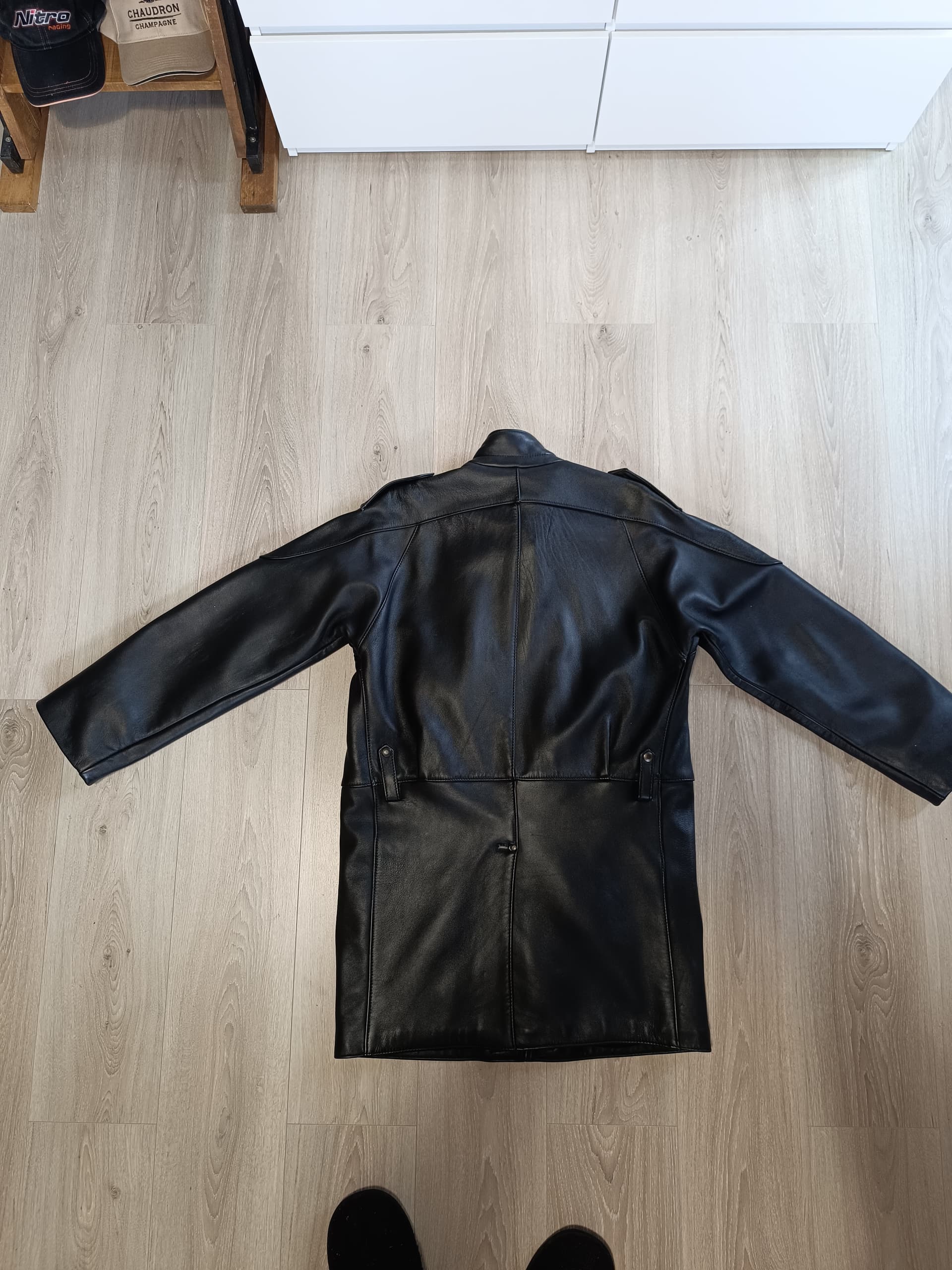 Manteau cuir vintage — photo 2/4