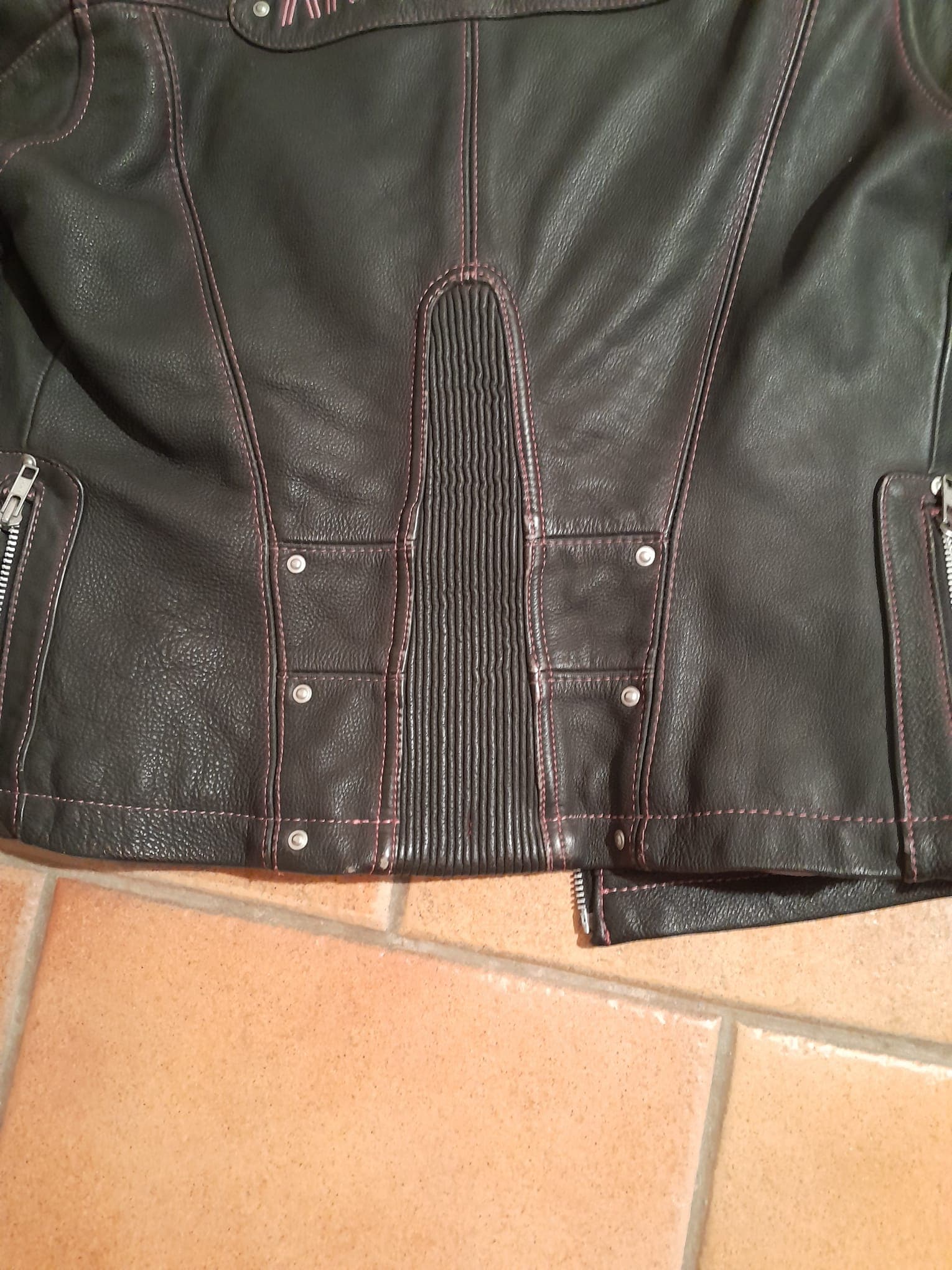 BLOUSON CUIR FEMME — photo 7/9
