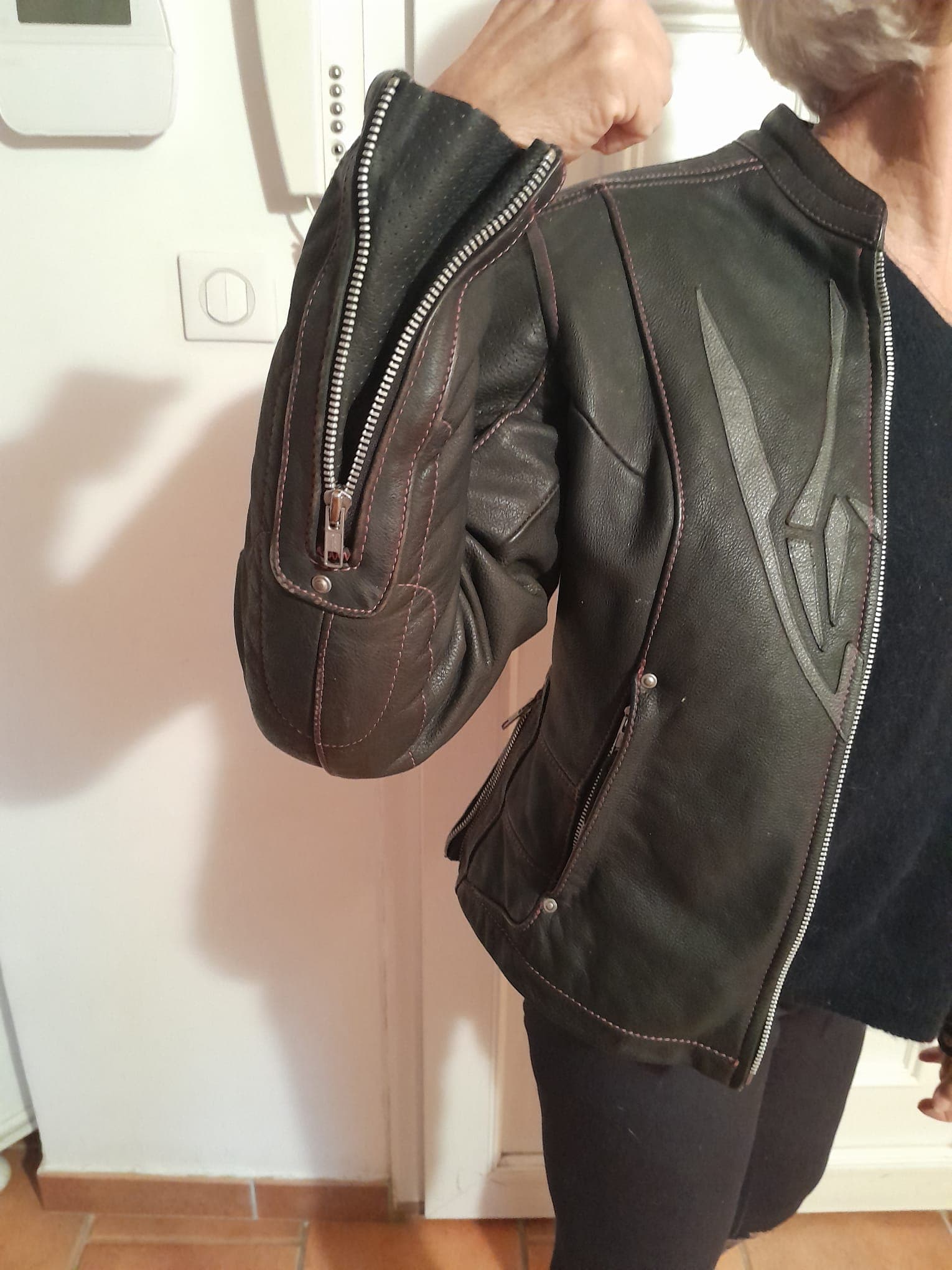 BLOUSON CUIR FEMME — photo 9/9