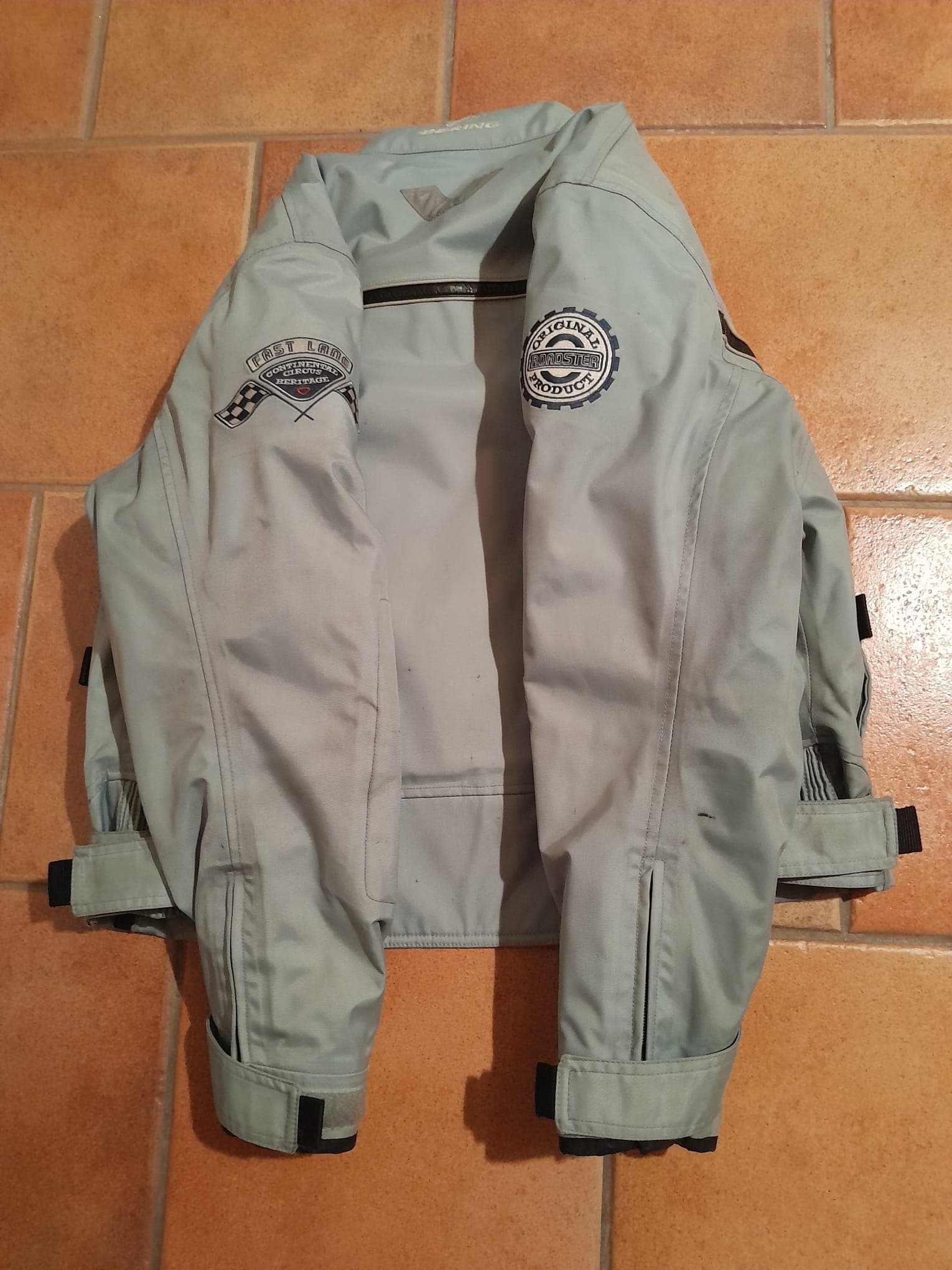BLOUSON MOTO TISSU IMPERMEABLE — photo 9/10