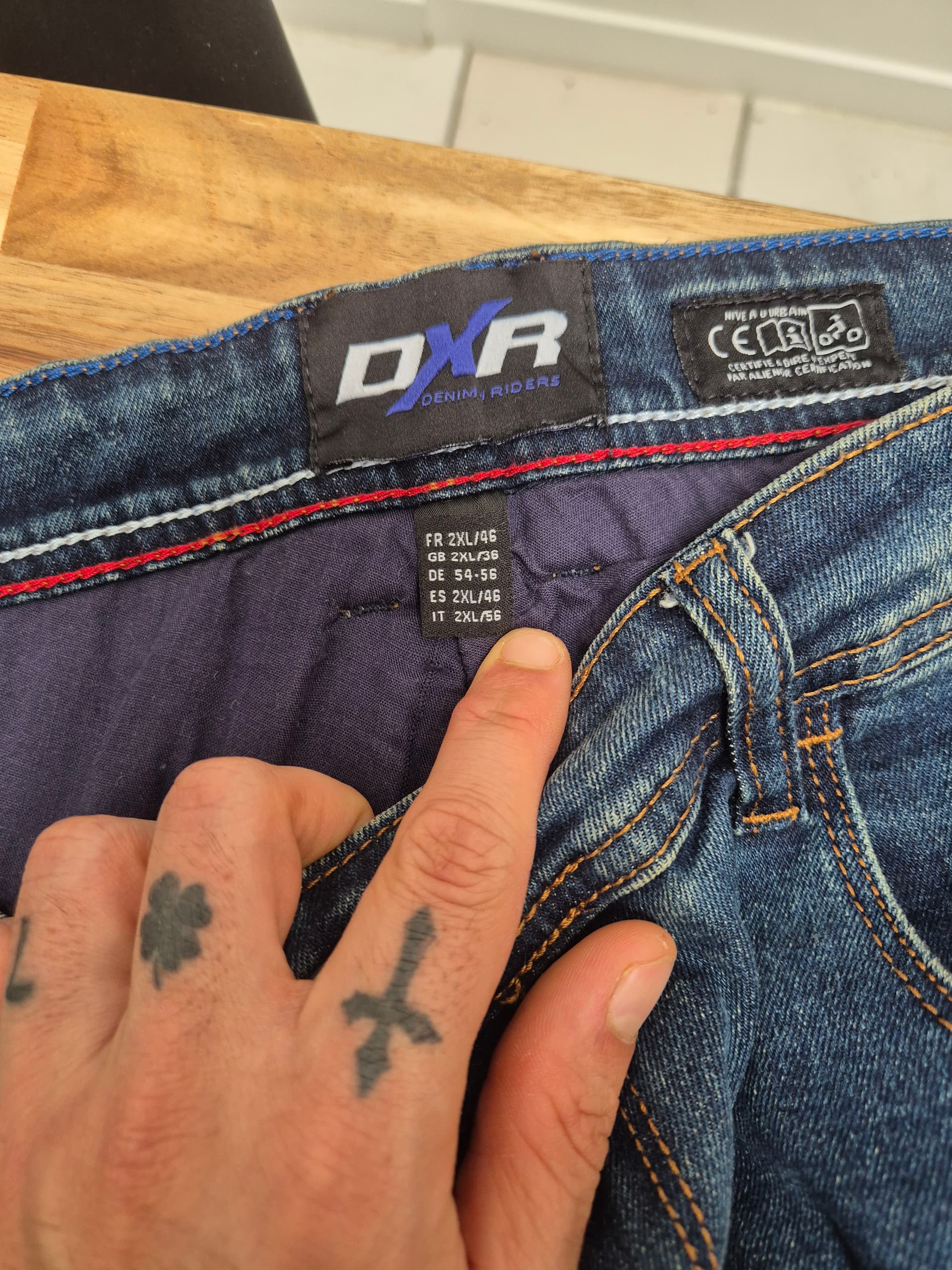 Pantalon jeans moto DXR