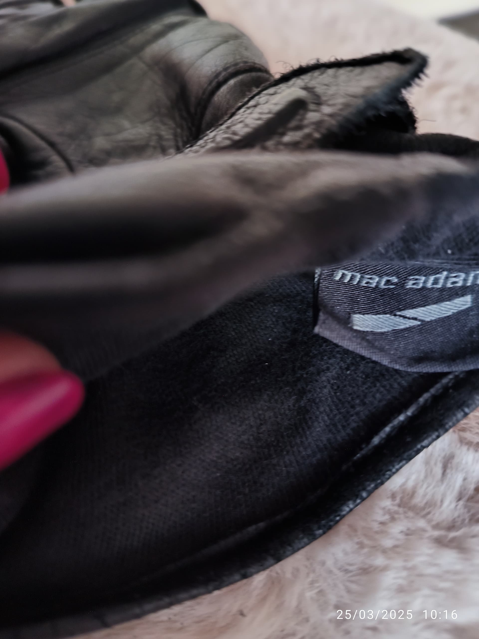 Gants moto cuir noir Macadam été T8 — photo 2/5