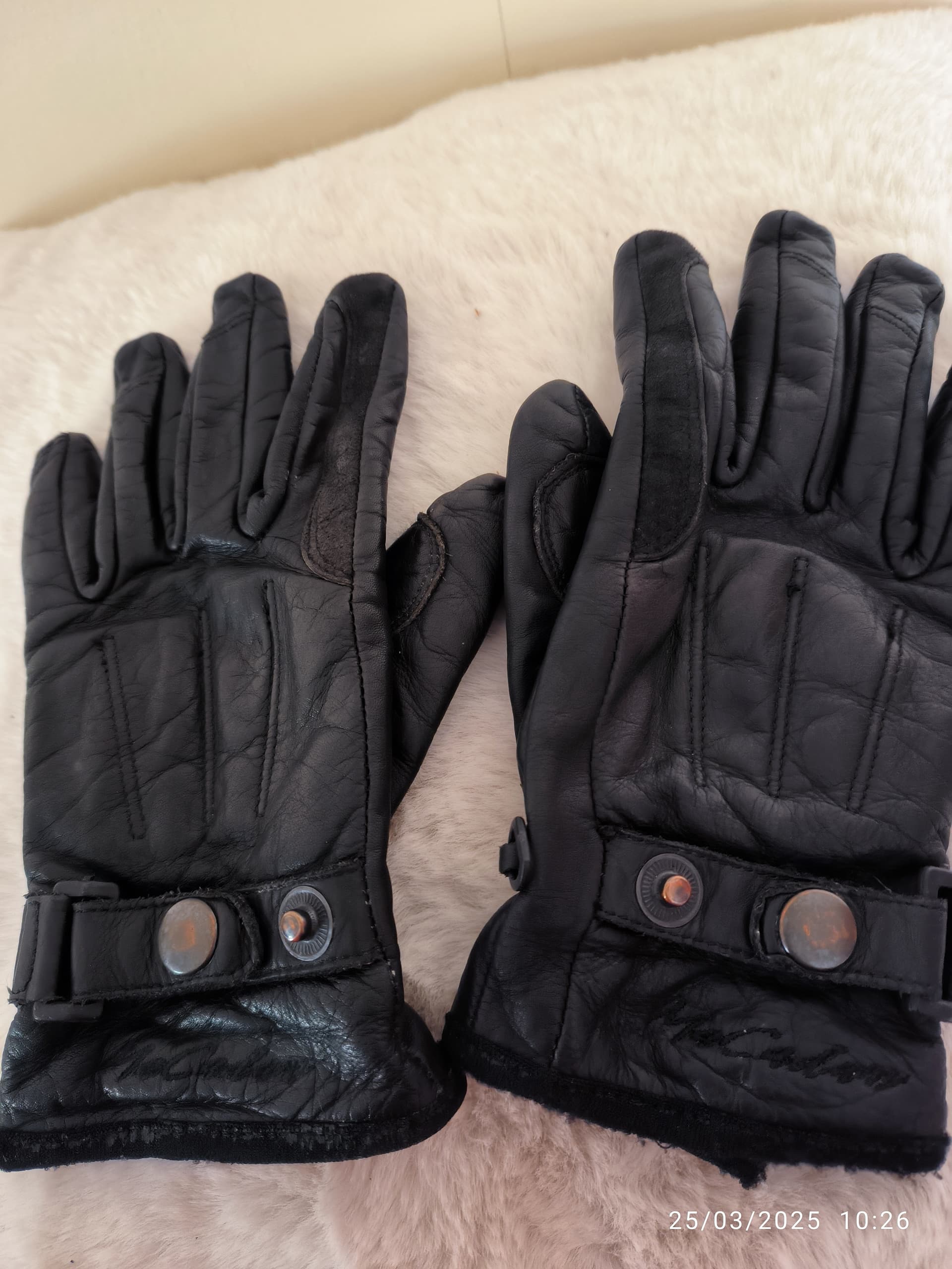 Gants moto  été femme cuir noir T6 Macadam