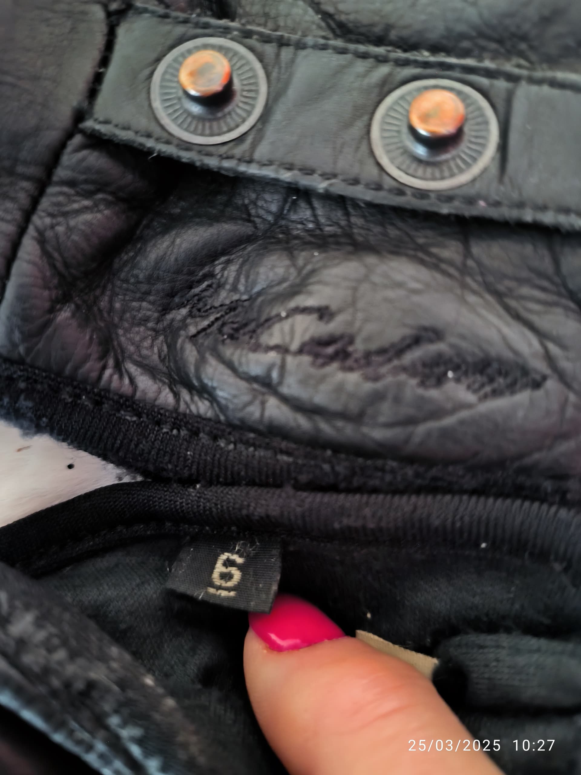 Gants moto  été femme cuir noir T6 Macadam — photo 2/5