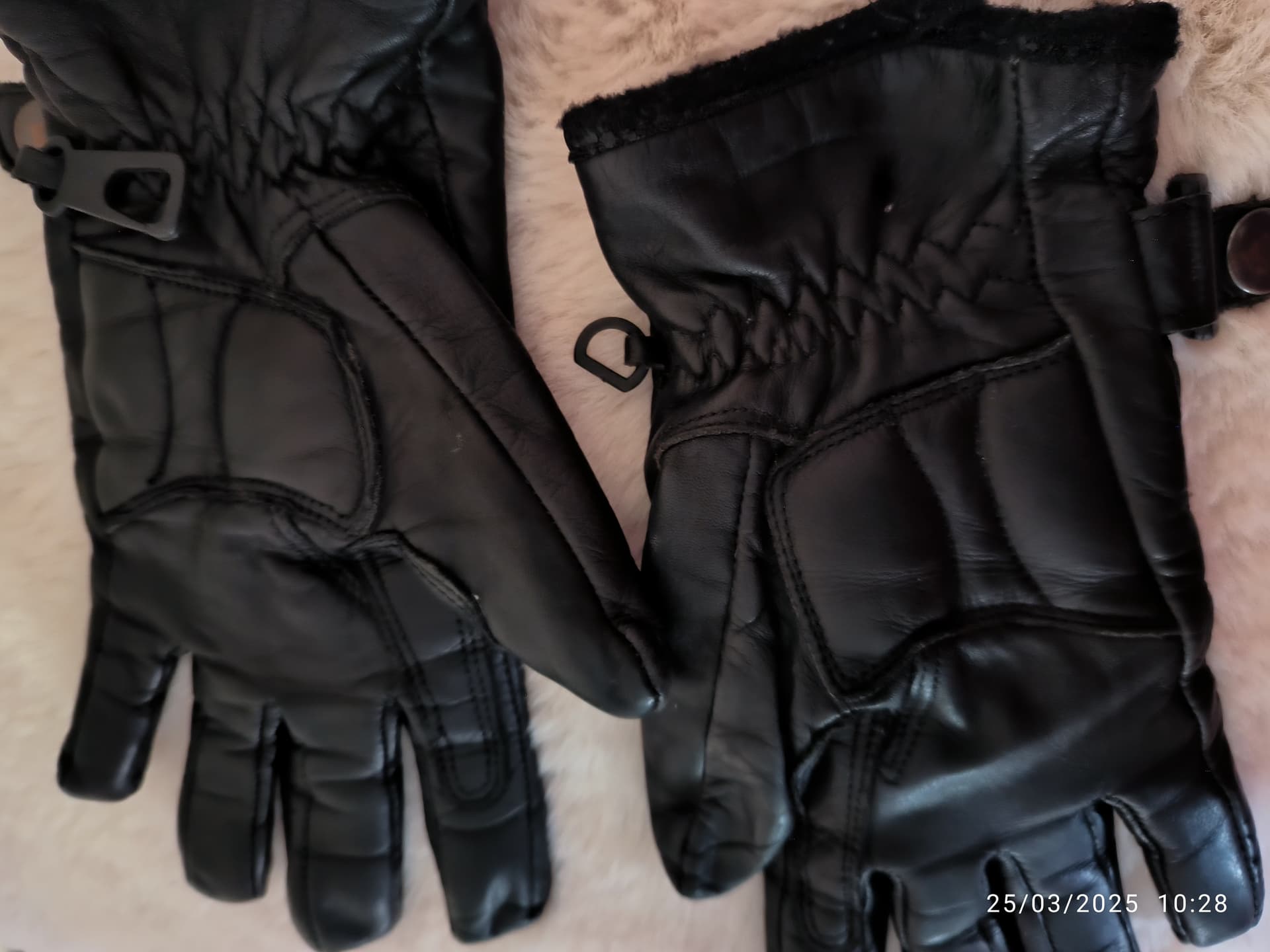 Gants moto  été femme cuir noir T6 Macadam — photo 4/5