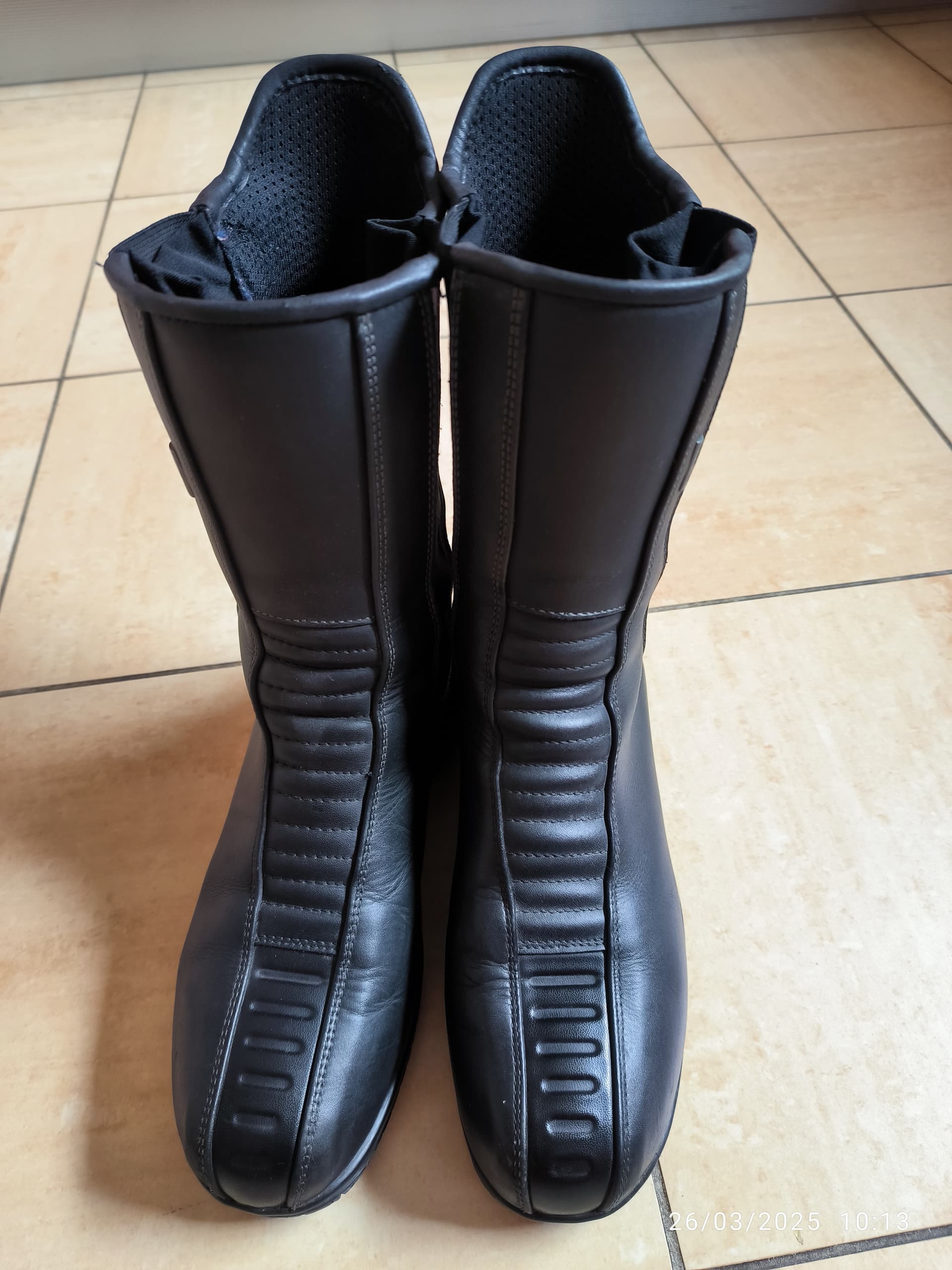 Botte femme moto cuir noir Oxtar Gore-Tex pointure 38
