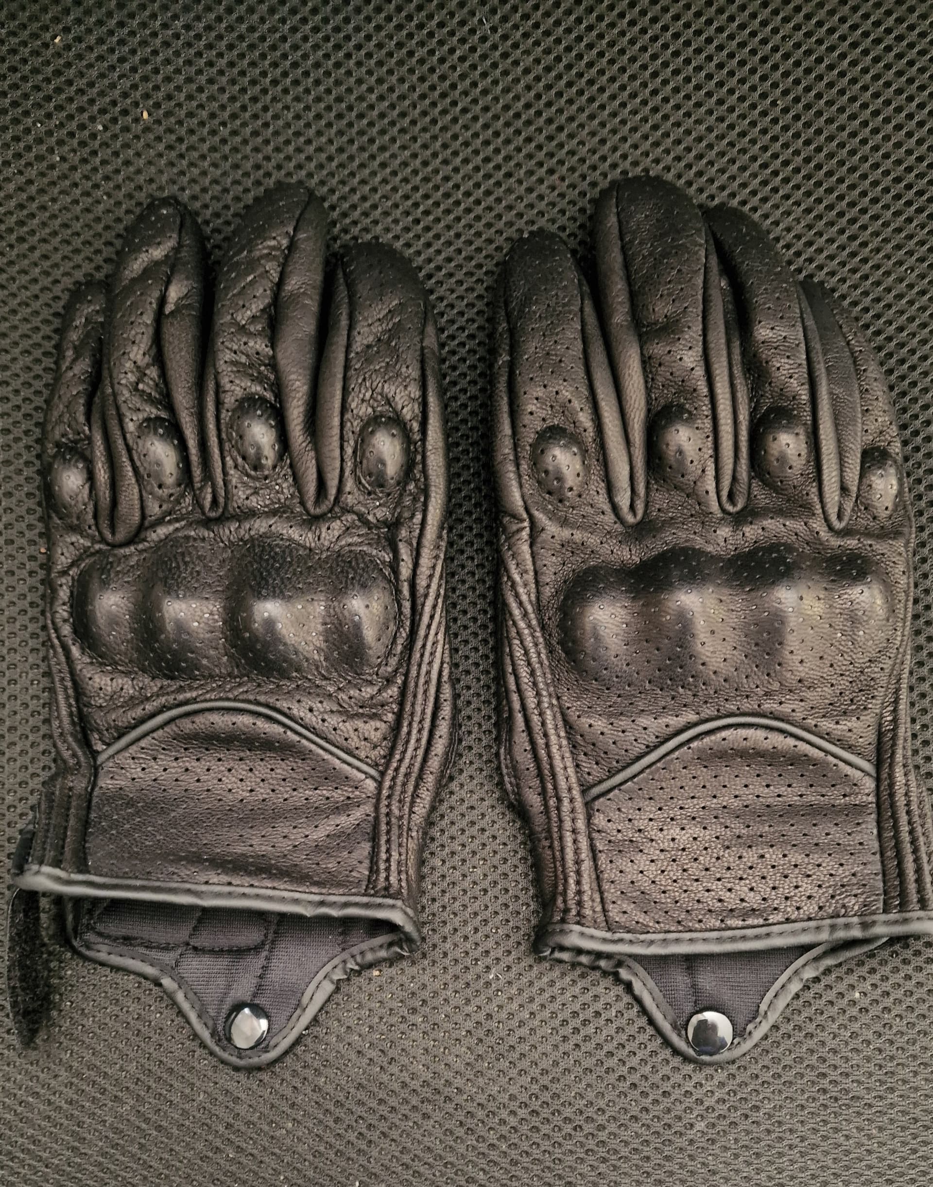 Gant moto simili cuir respiran tactile norme CE