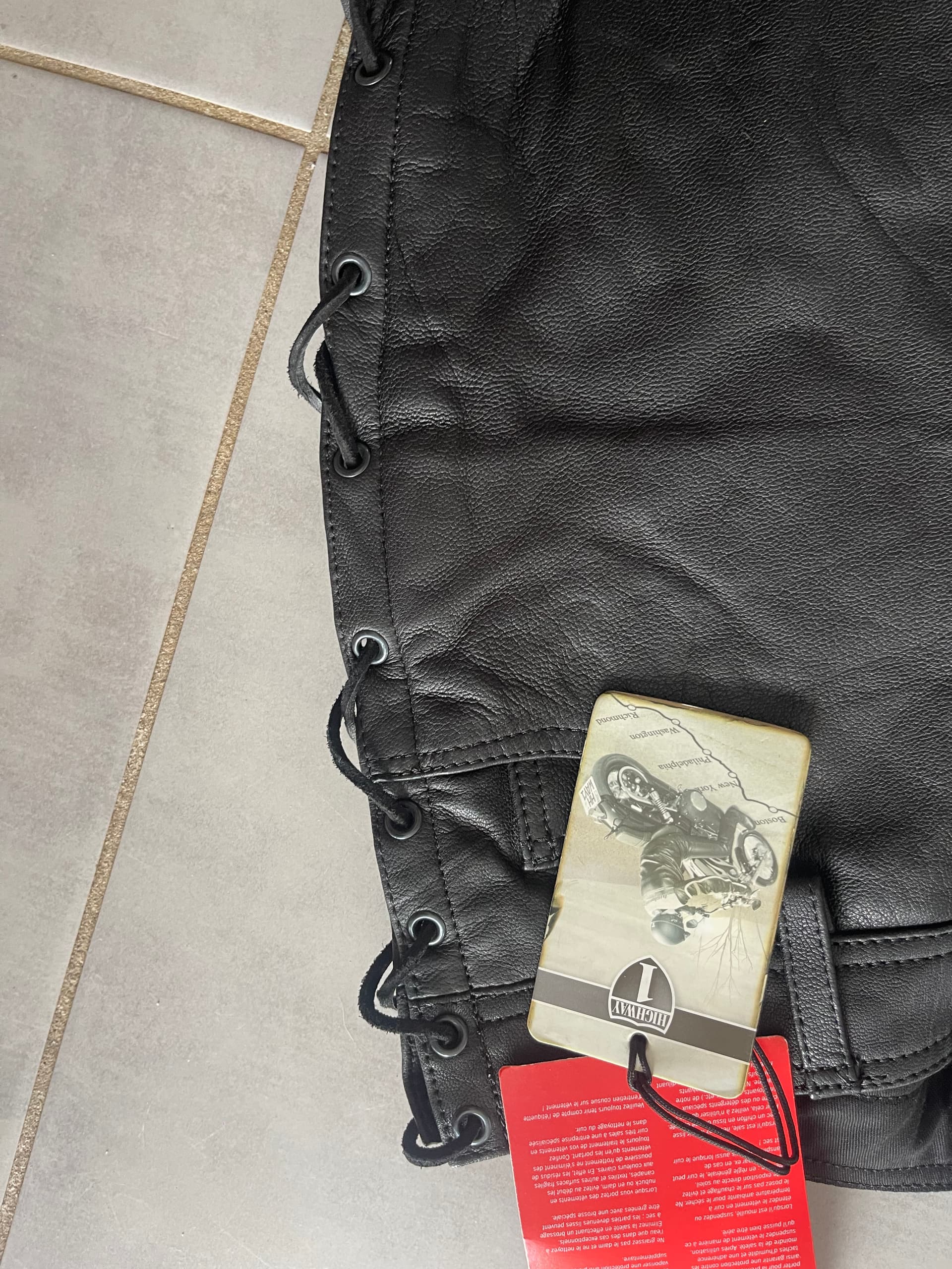 Pantalon cuir moto femme — photo 3/5
