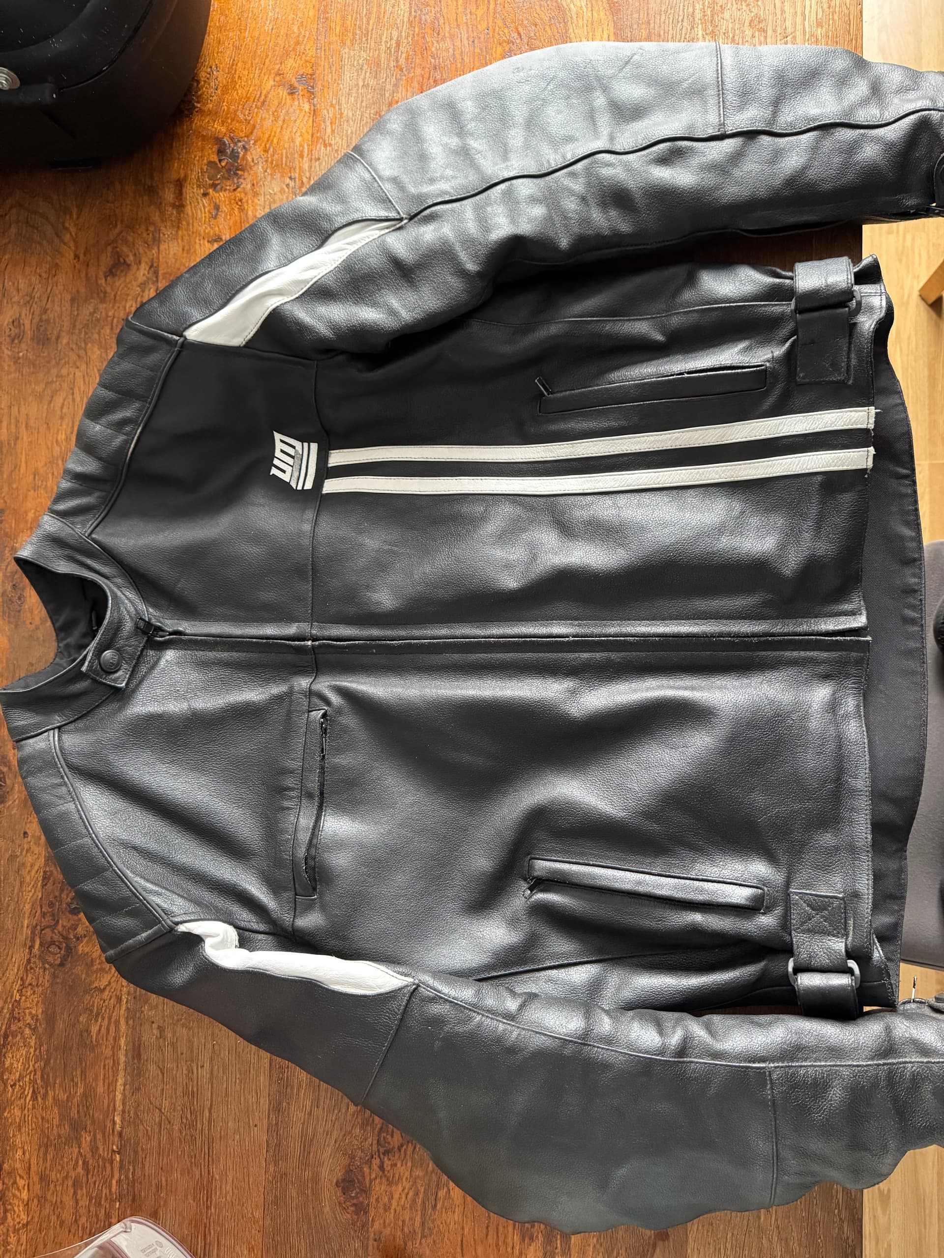 Blouson moto cuir vintage