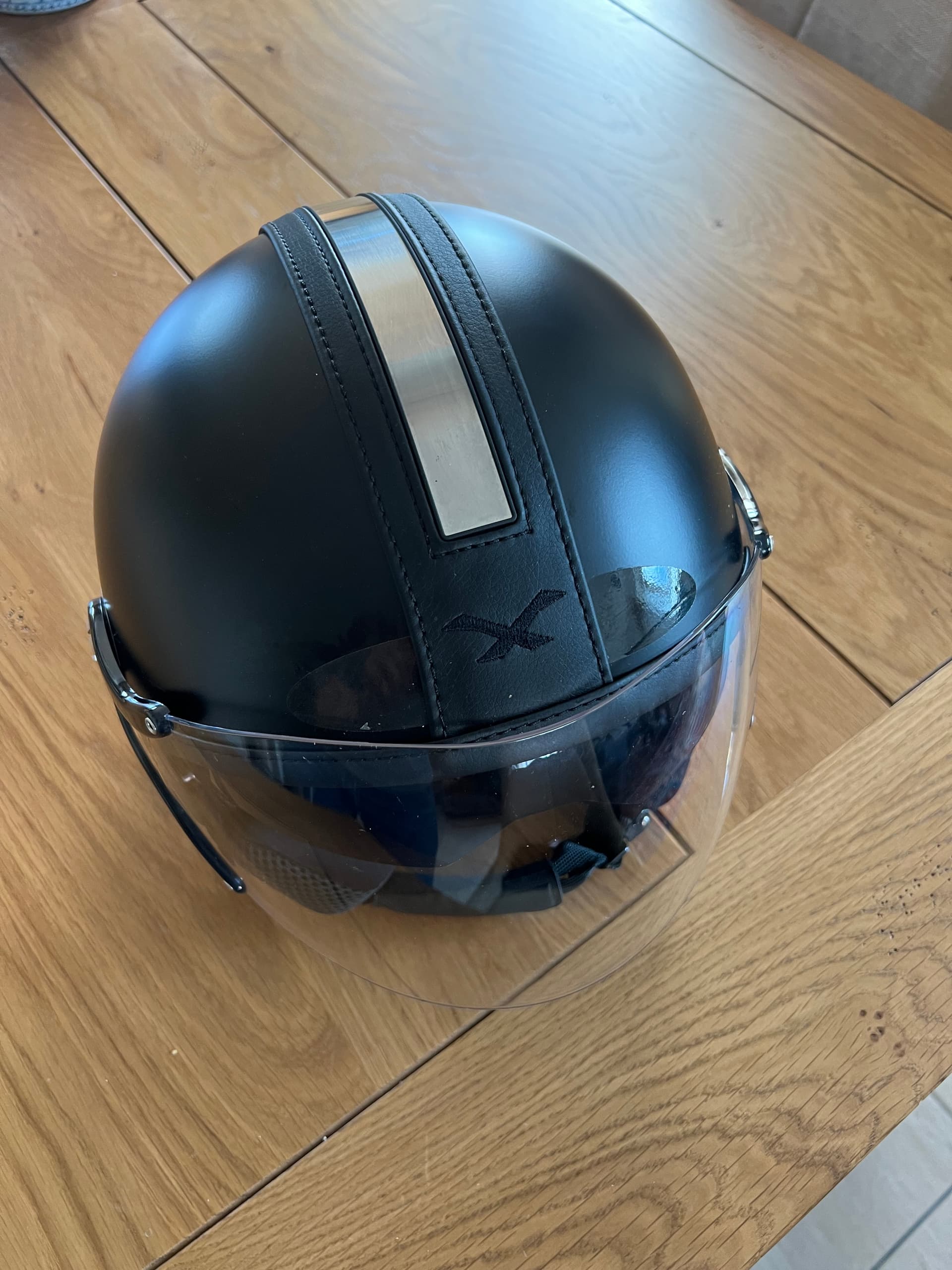 Casque jet Nexx noir — photo 3/4