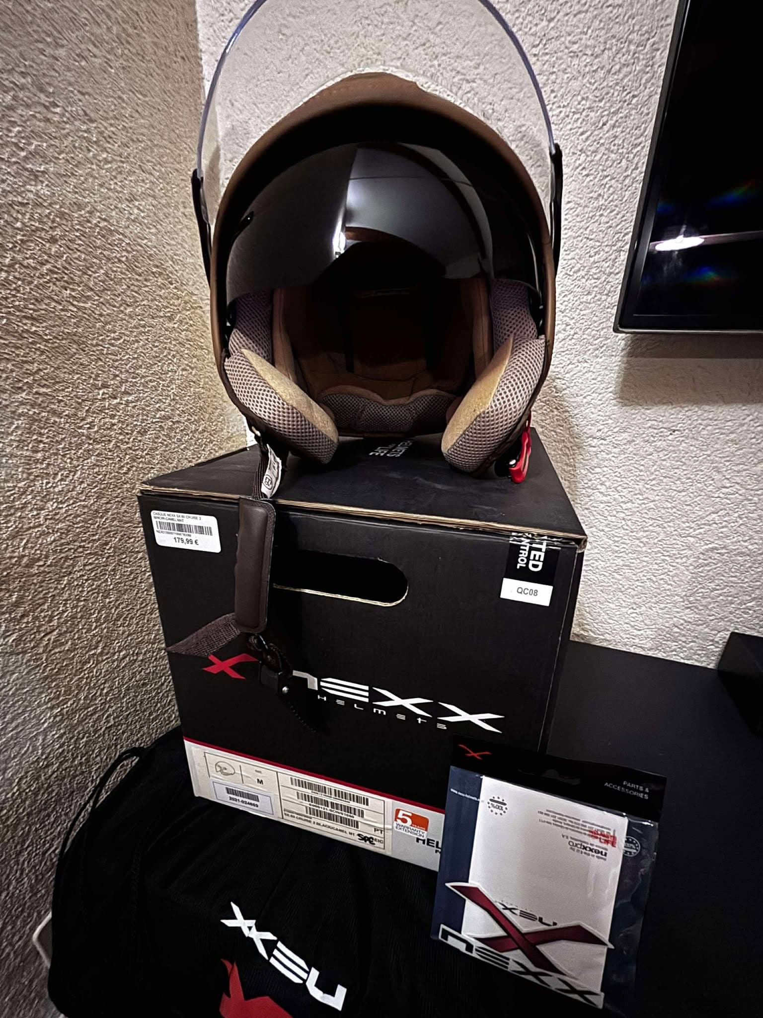 Casque jet Nexx SX.60 Cruise 2 Black Camel Taille M — photo 2/3