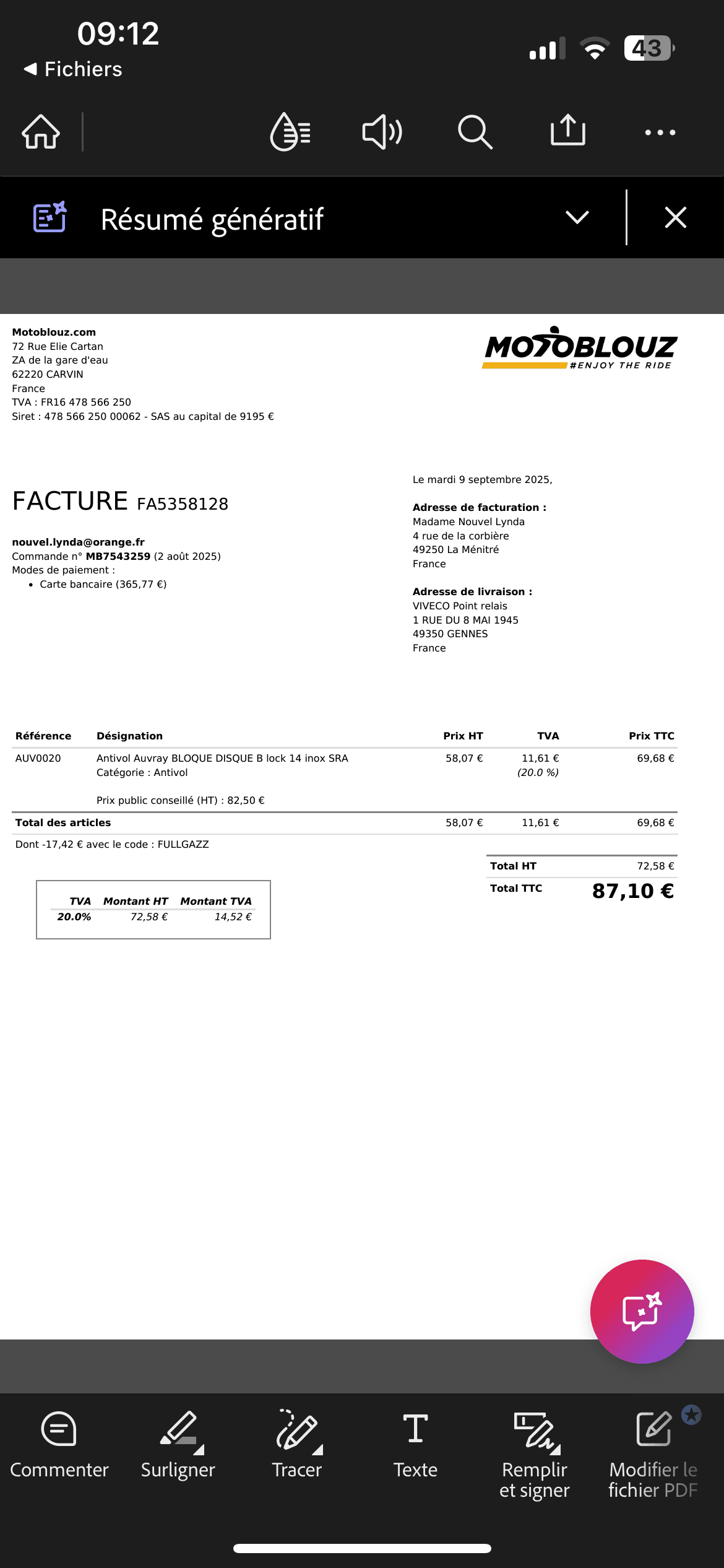 Bloque disque neuf auvray — photo 4/5