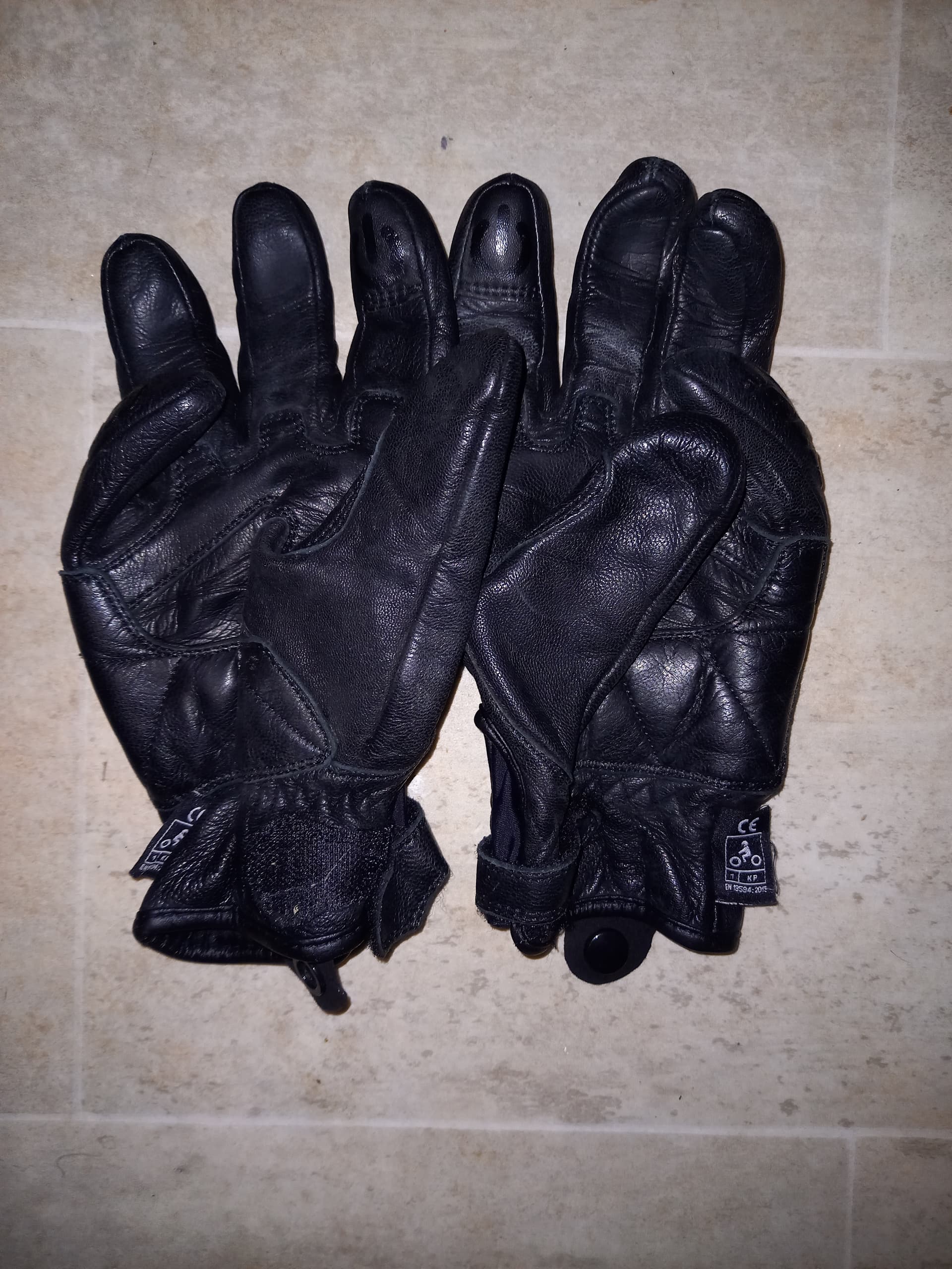Gants de moto cuir BLH — photo 2/2