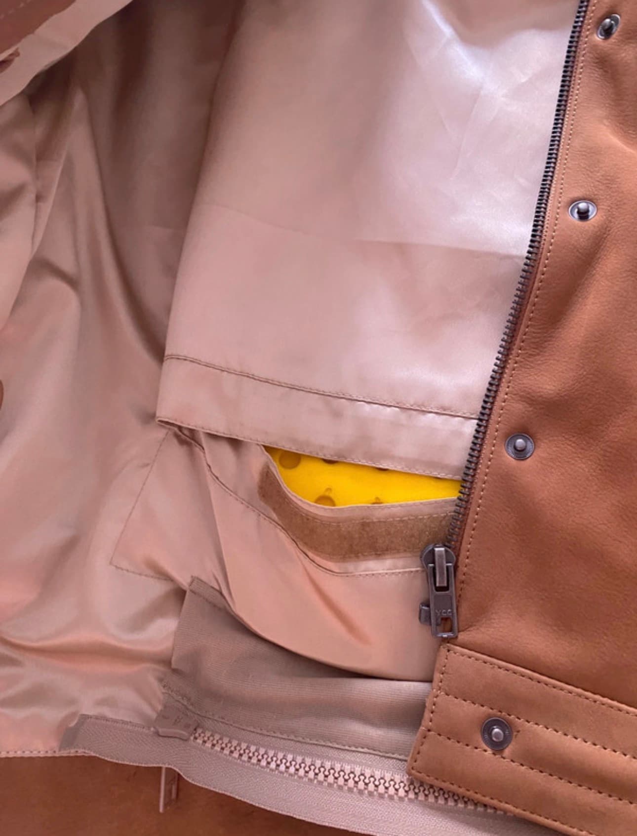 Manteau moto femme cuir Spirit Motors Genuine Gear avec protection — photo 3/5