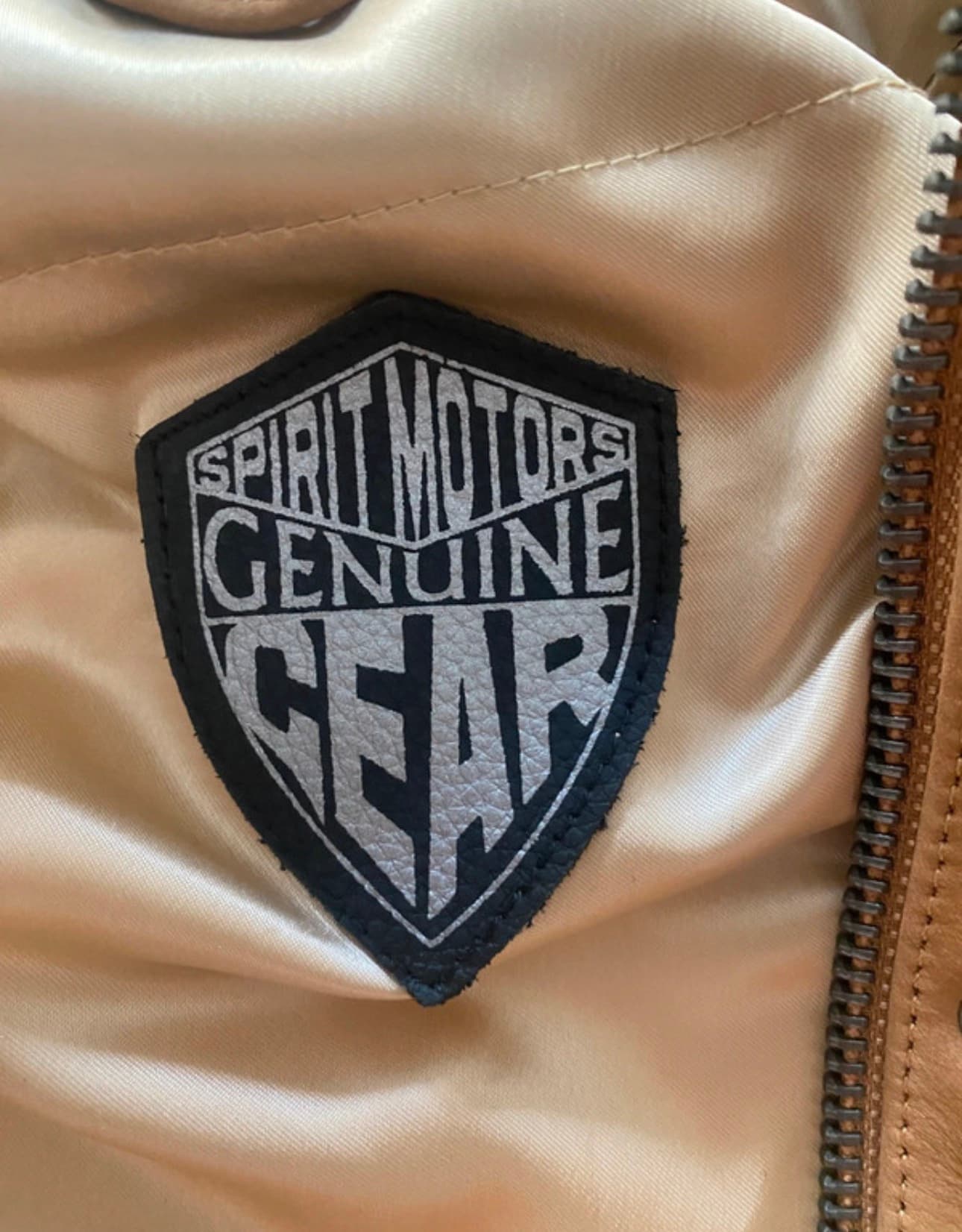 Manteau moto femme cuir Spirit Motors Genuine Gear avec protection — photo 5/5