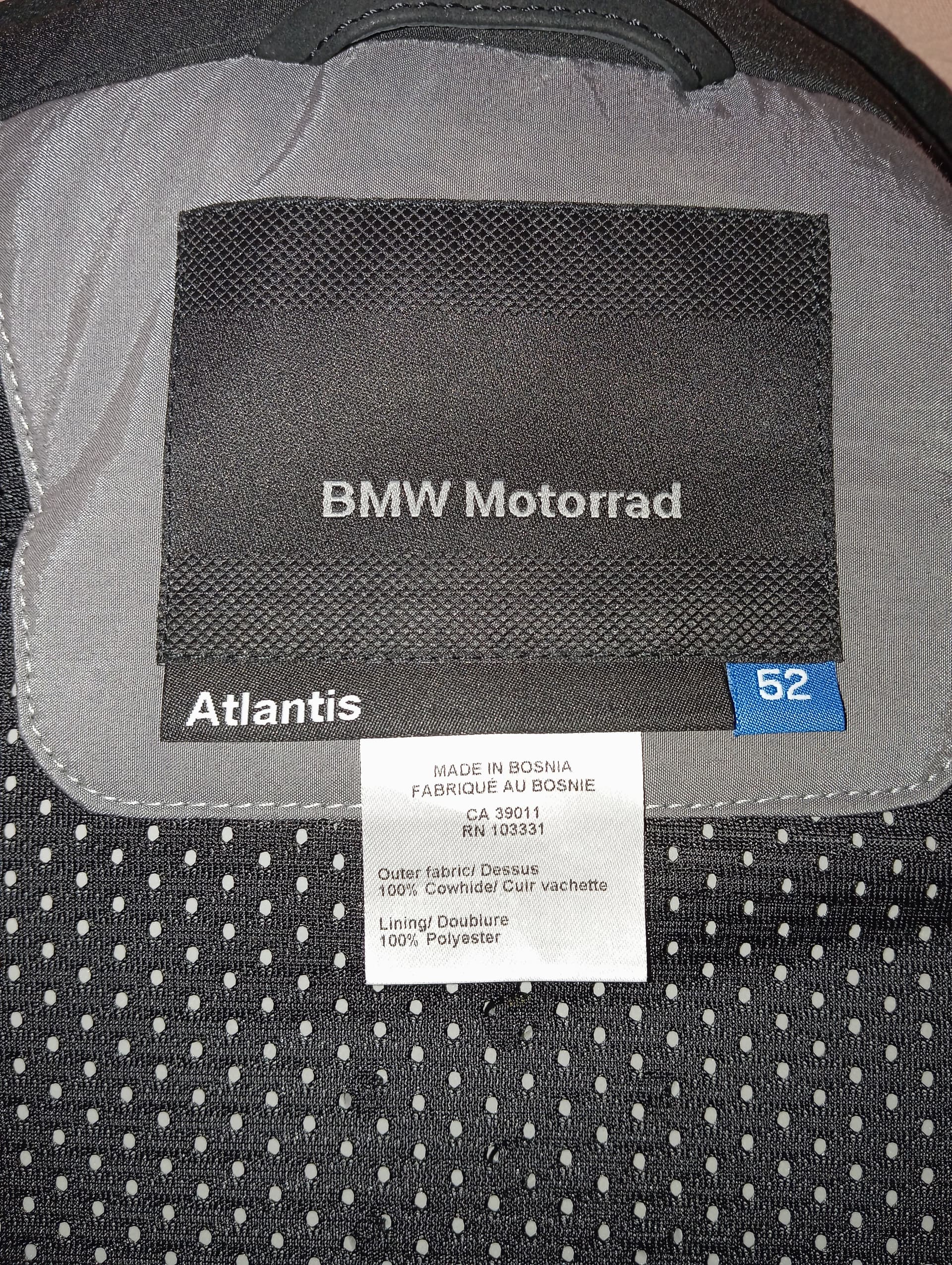 Veste en cuir BMW  ATLANTIS TAILLE 52 NEUF avec étiquette — photo 4/5