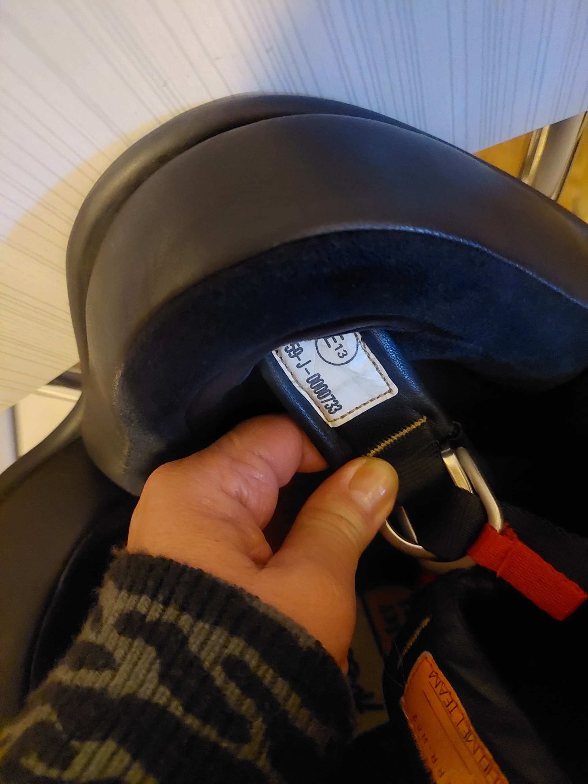 Casque Jet Airborn vintage noir en cuir — photo 4/5