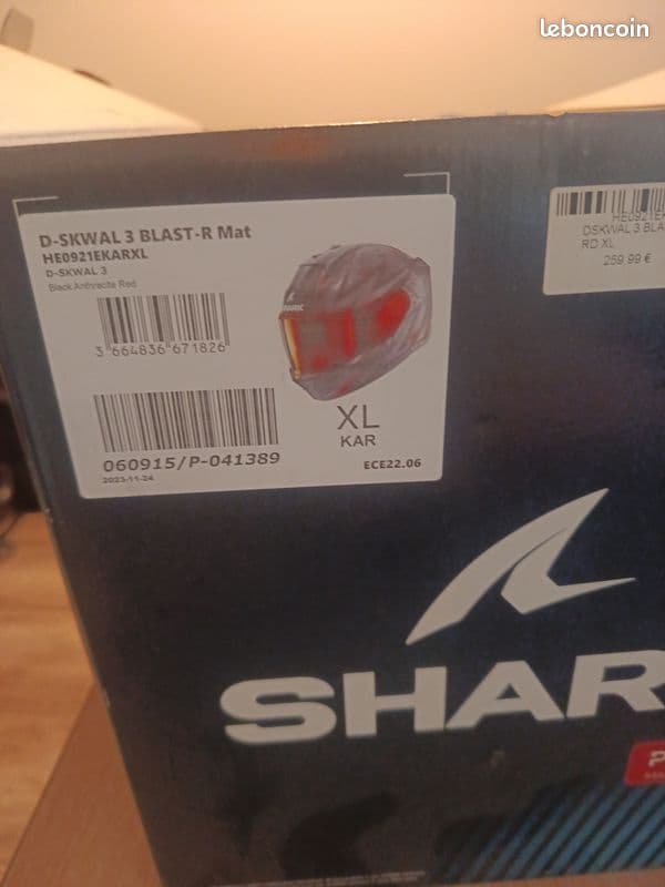 Casque moto Shark D-Skwal 3 Blast-R – Taille XL 240 € — photo 3/3