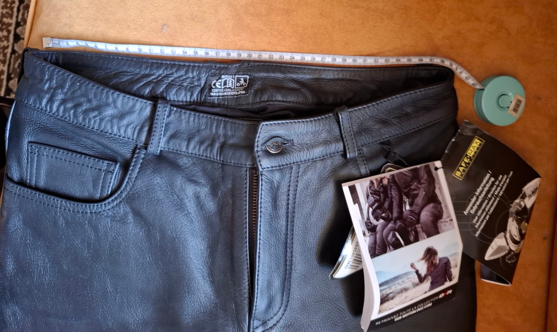 Pantalon cuir DXR 40 femme étiqueté neuf — photo 2/3