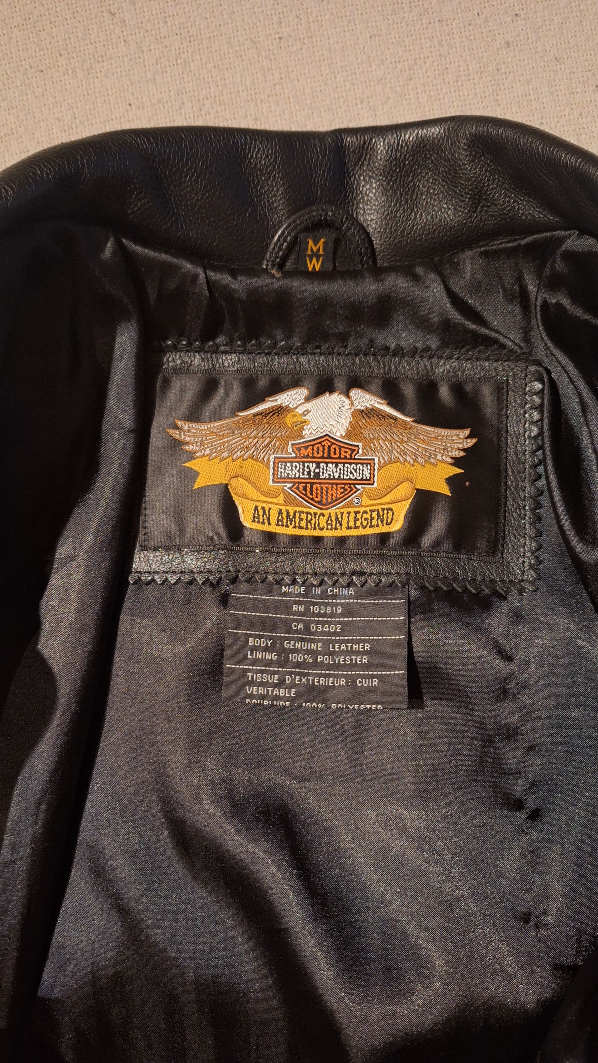 Veste Cuir Harley-Davidson - Édition Collector 100ème Anniversaire (1903-2003) — photo 3/5