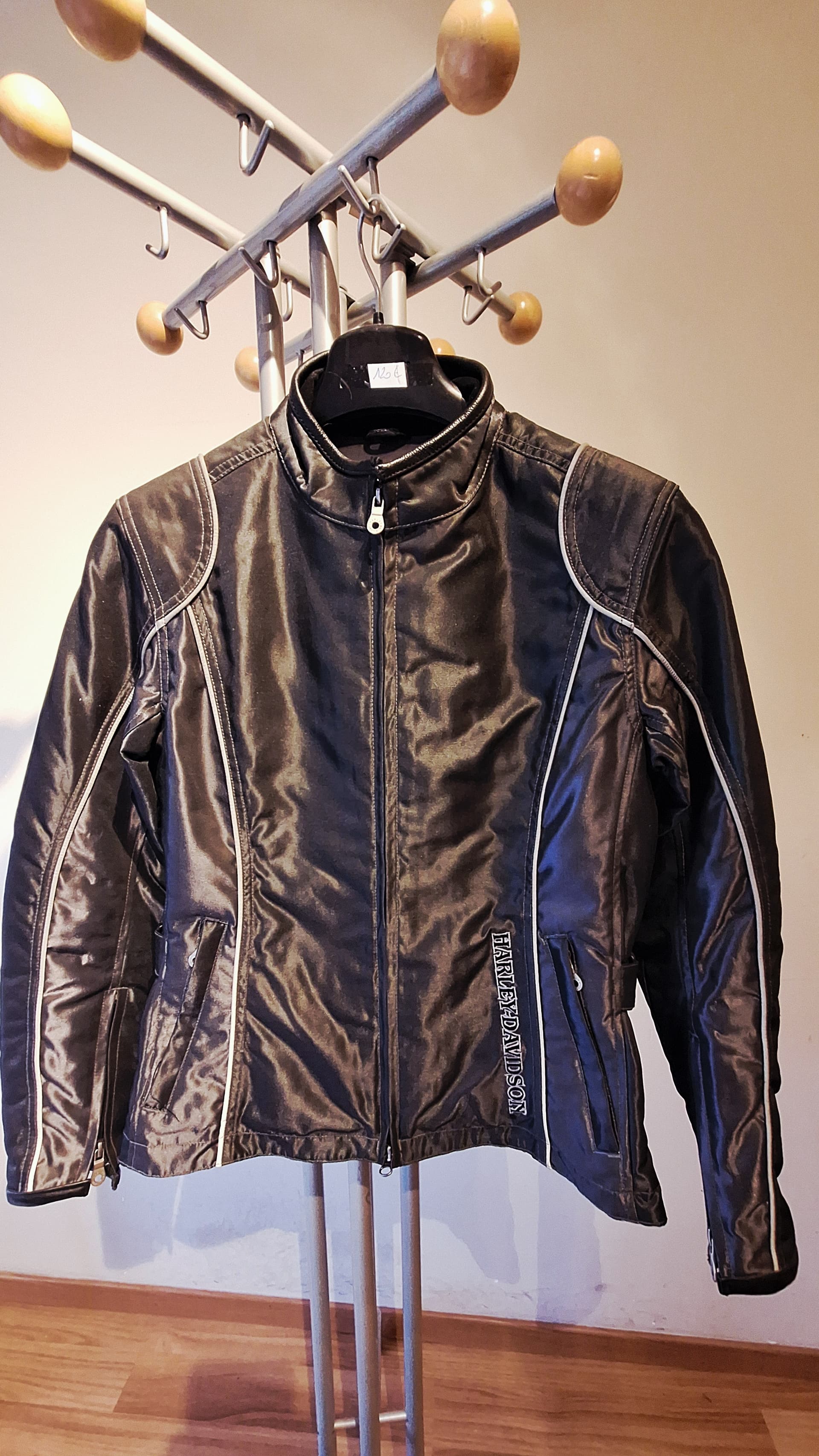 Veste Harley-Davidson "An American Legend" – Style Satin & Détails Cuir