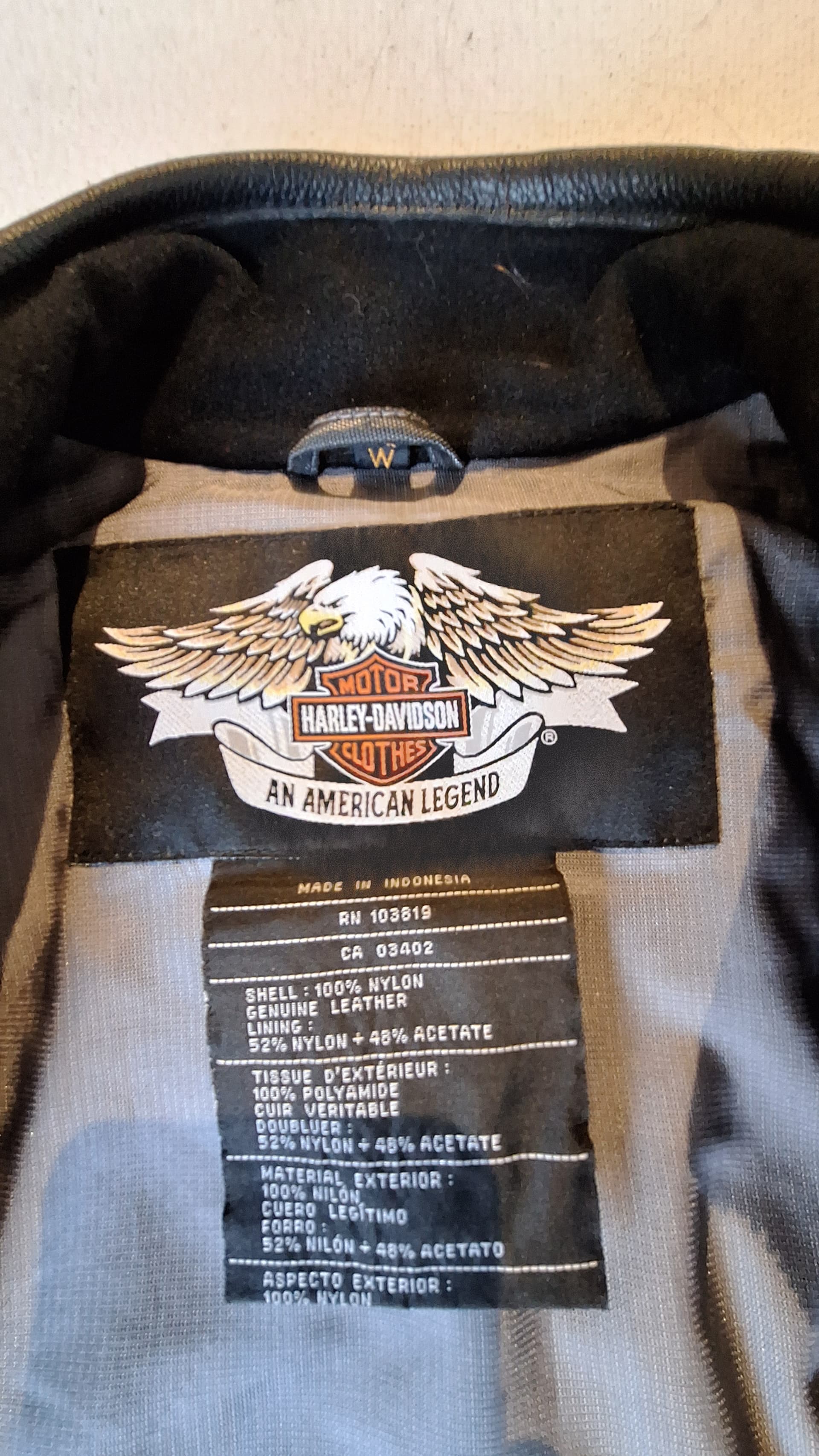 Veste Harley-Davidson "An American Legend" – Style Satin & Détails Cuir — photo 3/5