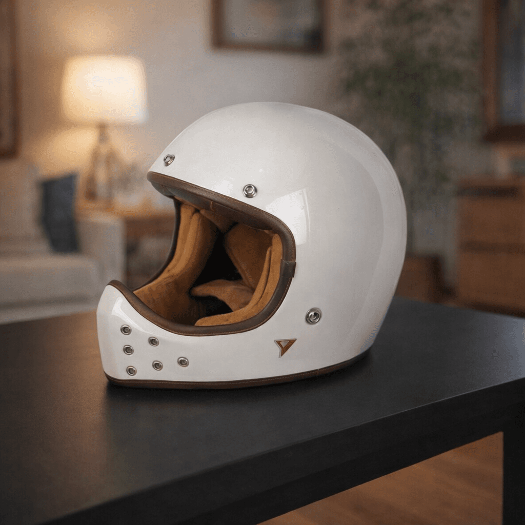 Casque Rock White Bone