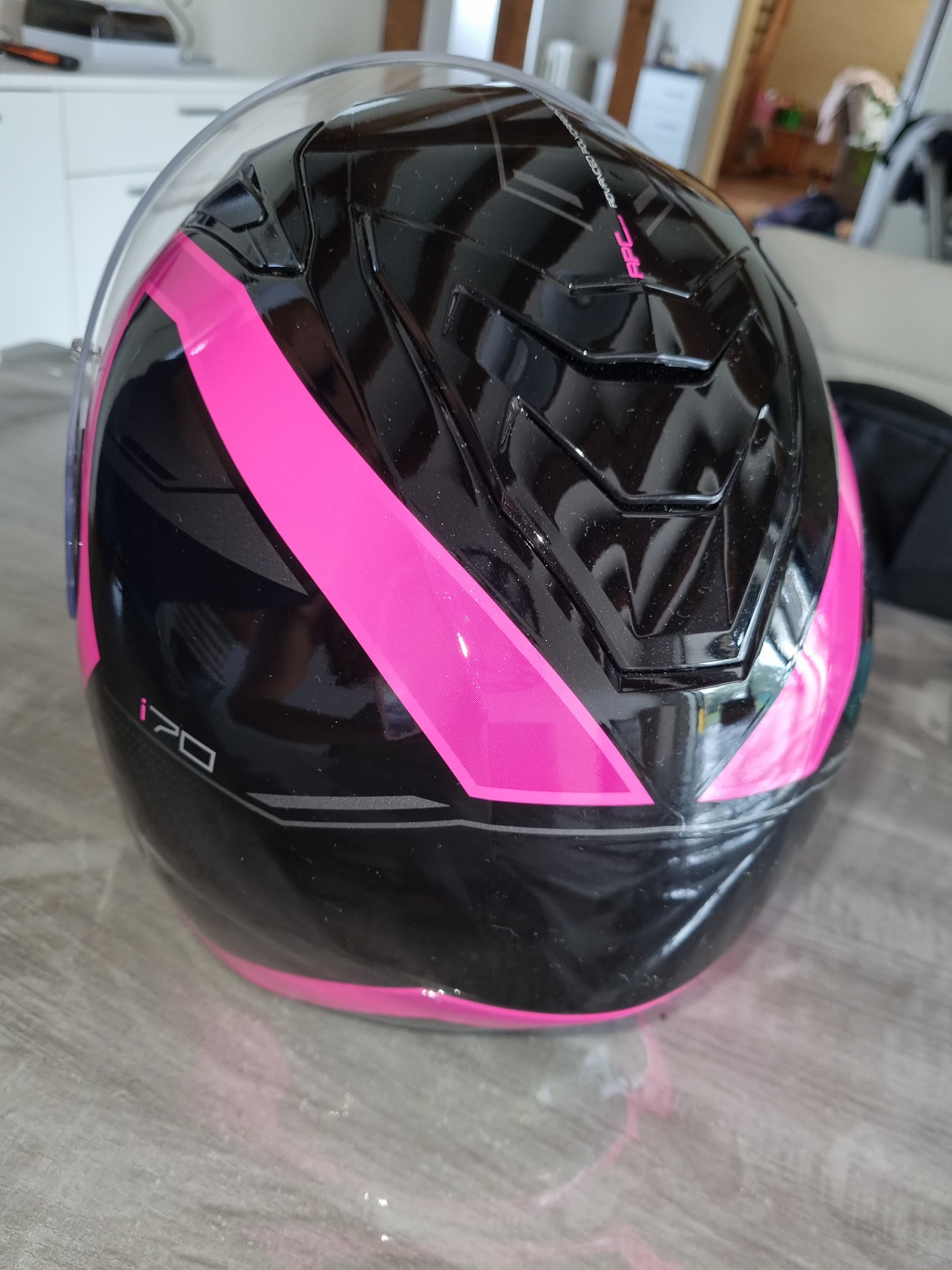 Casque HJC i70 noir rose — photo 2/5