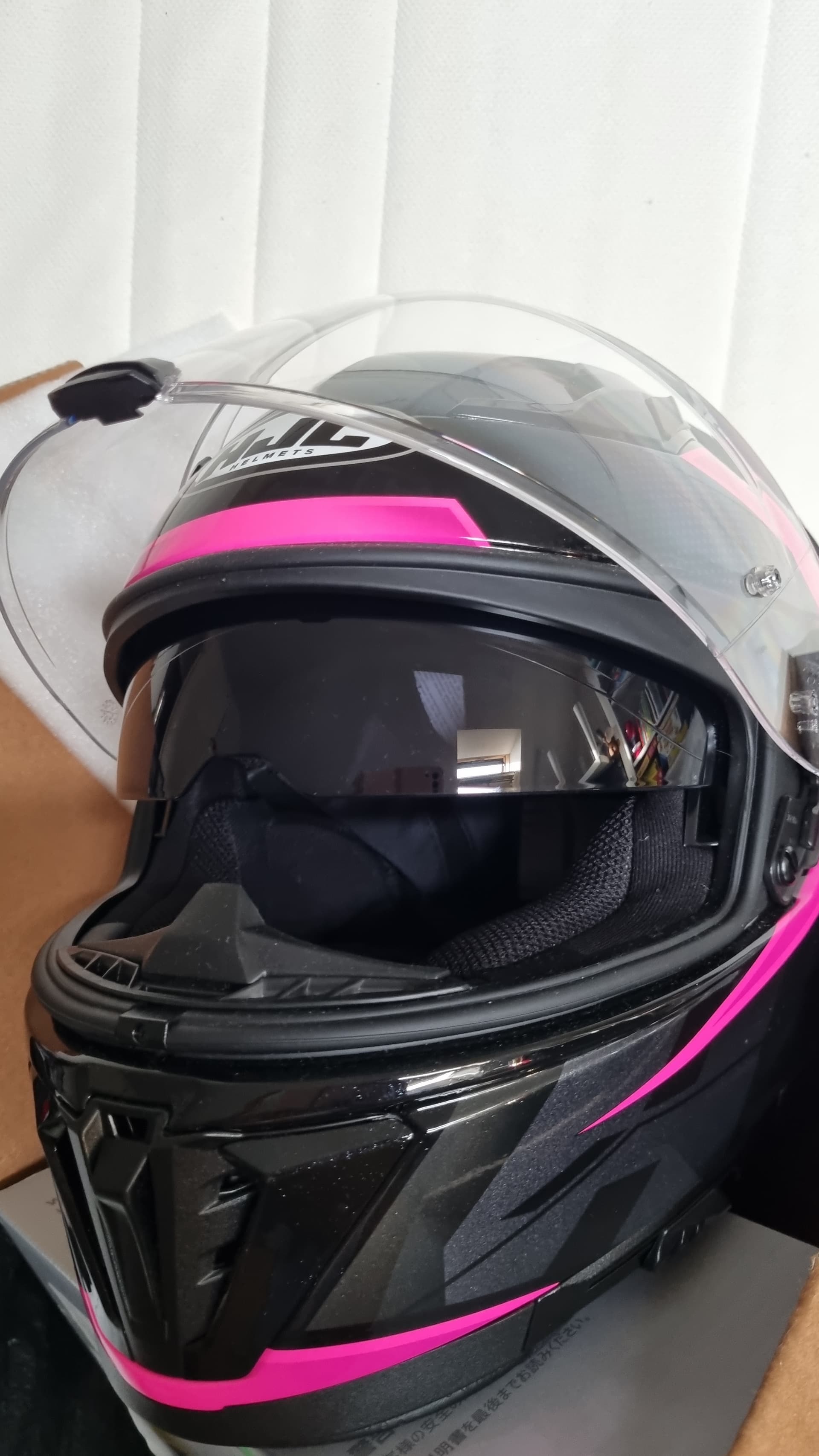 Casque HJC i70 noir rose — photo 4/5